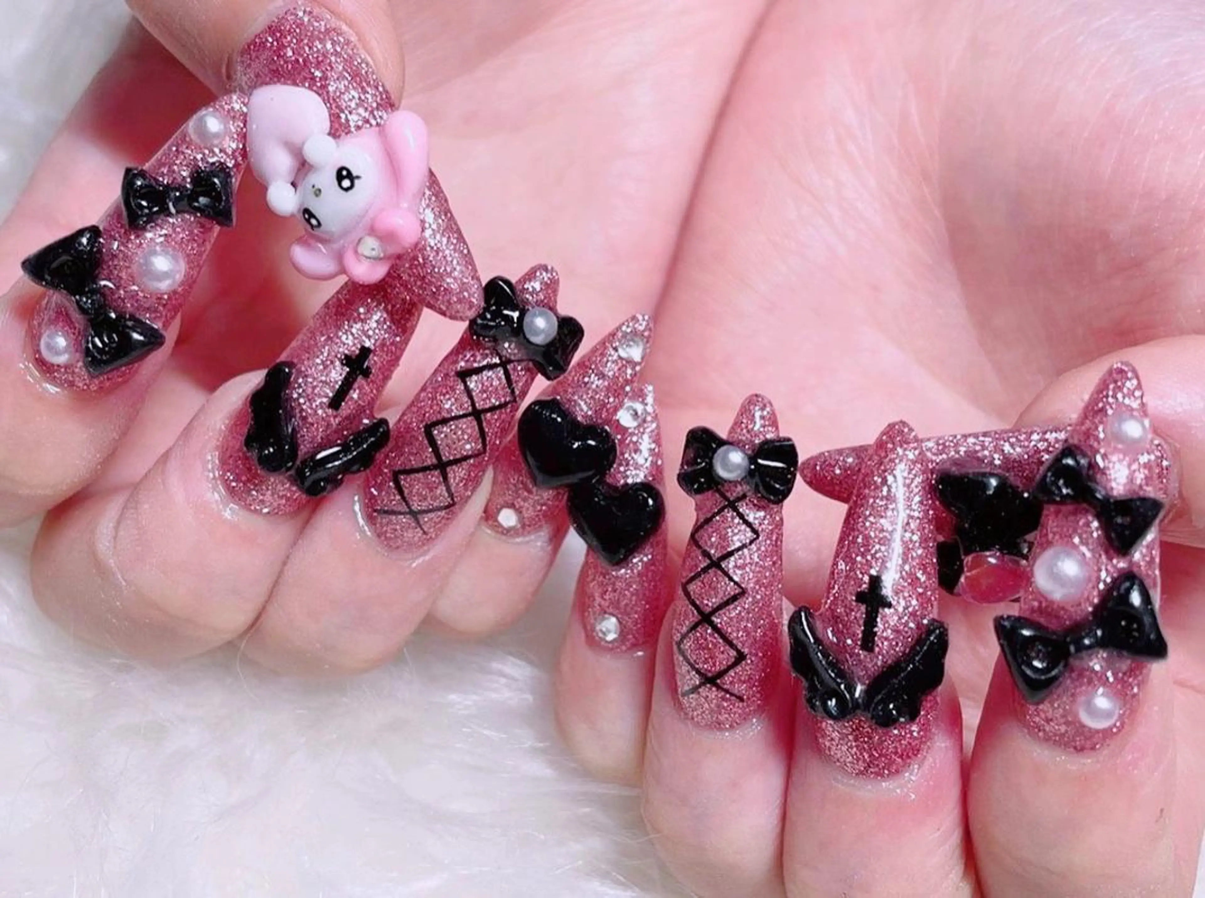ネイル 成人式 スカルプネイル NAILSGOGO shibuyaのネイルデザイン