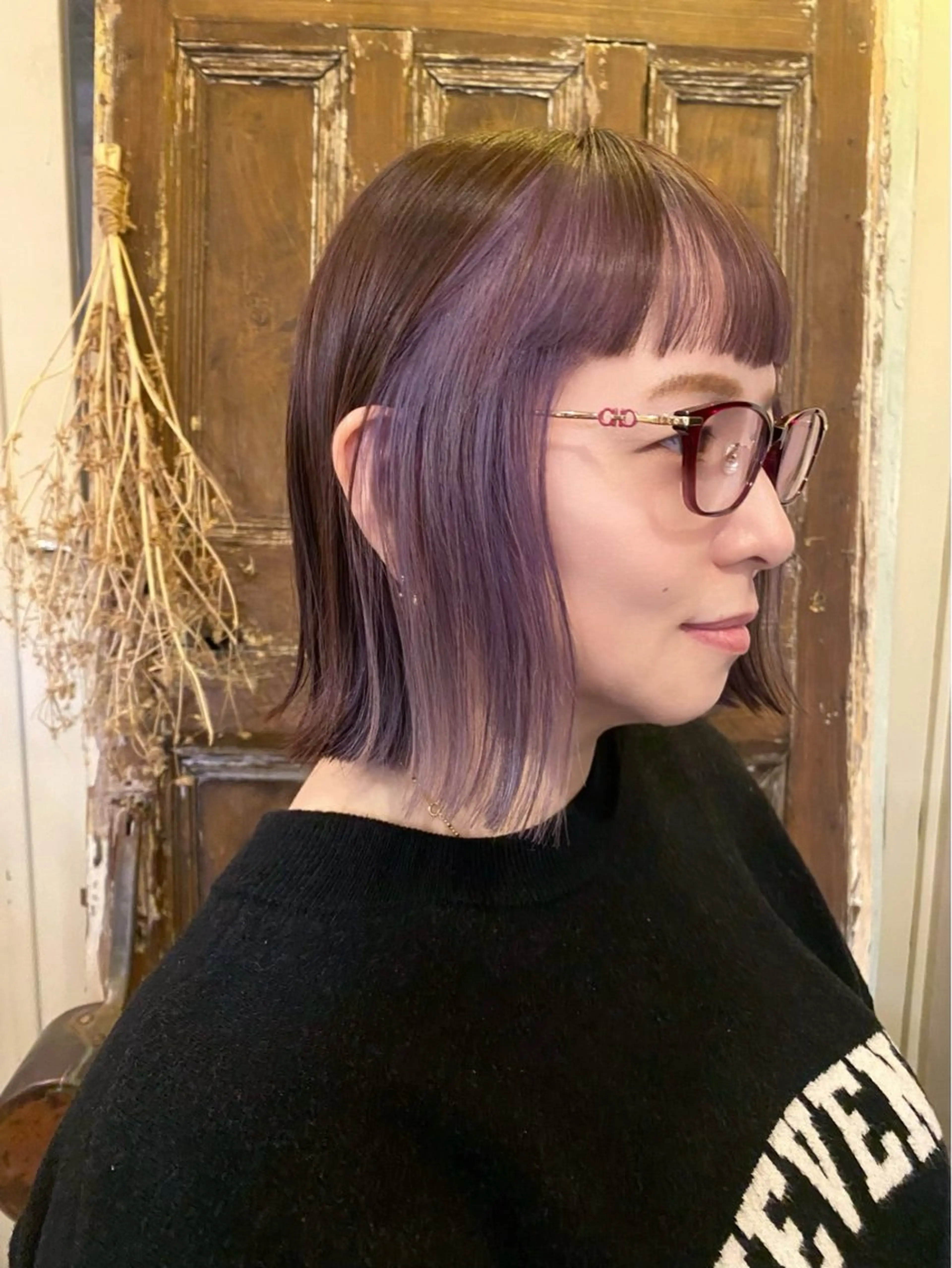 ショート ヘアカラー sea's所属・平果帆/レイヤー /矢場町/ブリーチのヘアスタイル