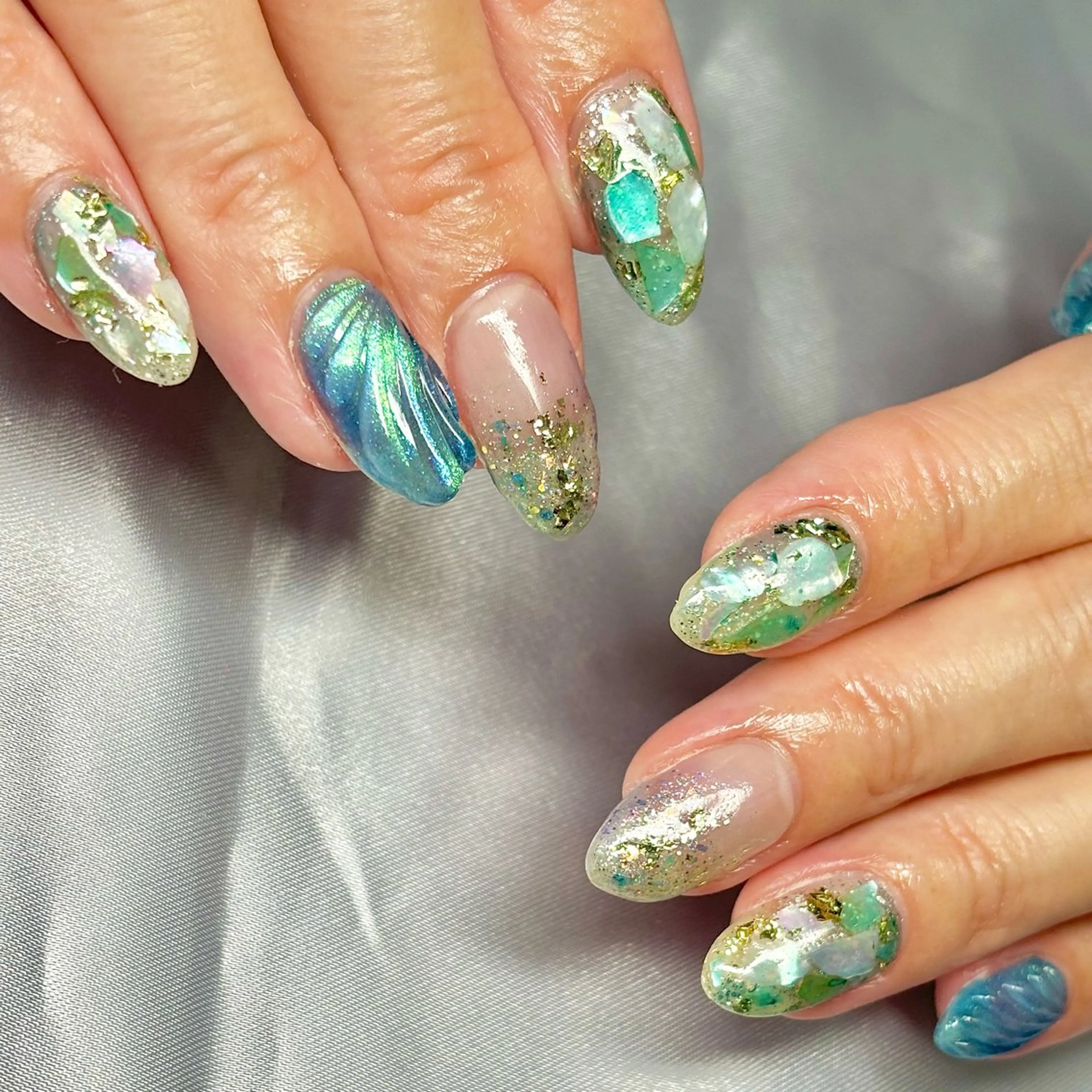 メンズ ネイル ハンドネイル ハンドケア nail&eye Aoのマツエク・マツパデザイン
