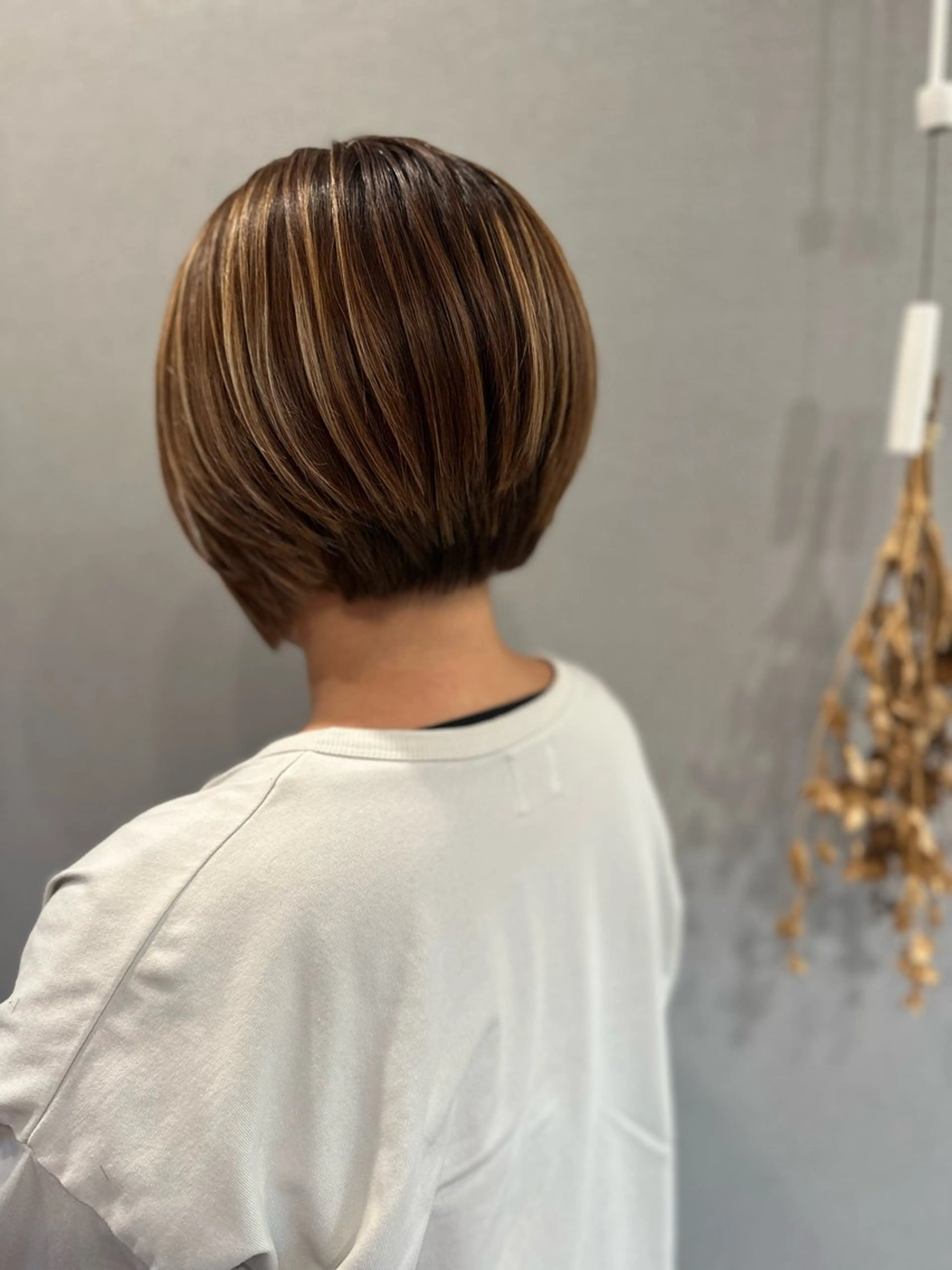 ショート カラー カット ヘアカラー トリートメント K Harukaのヘアスタイル