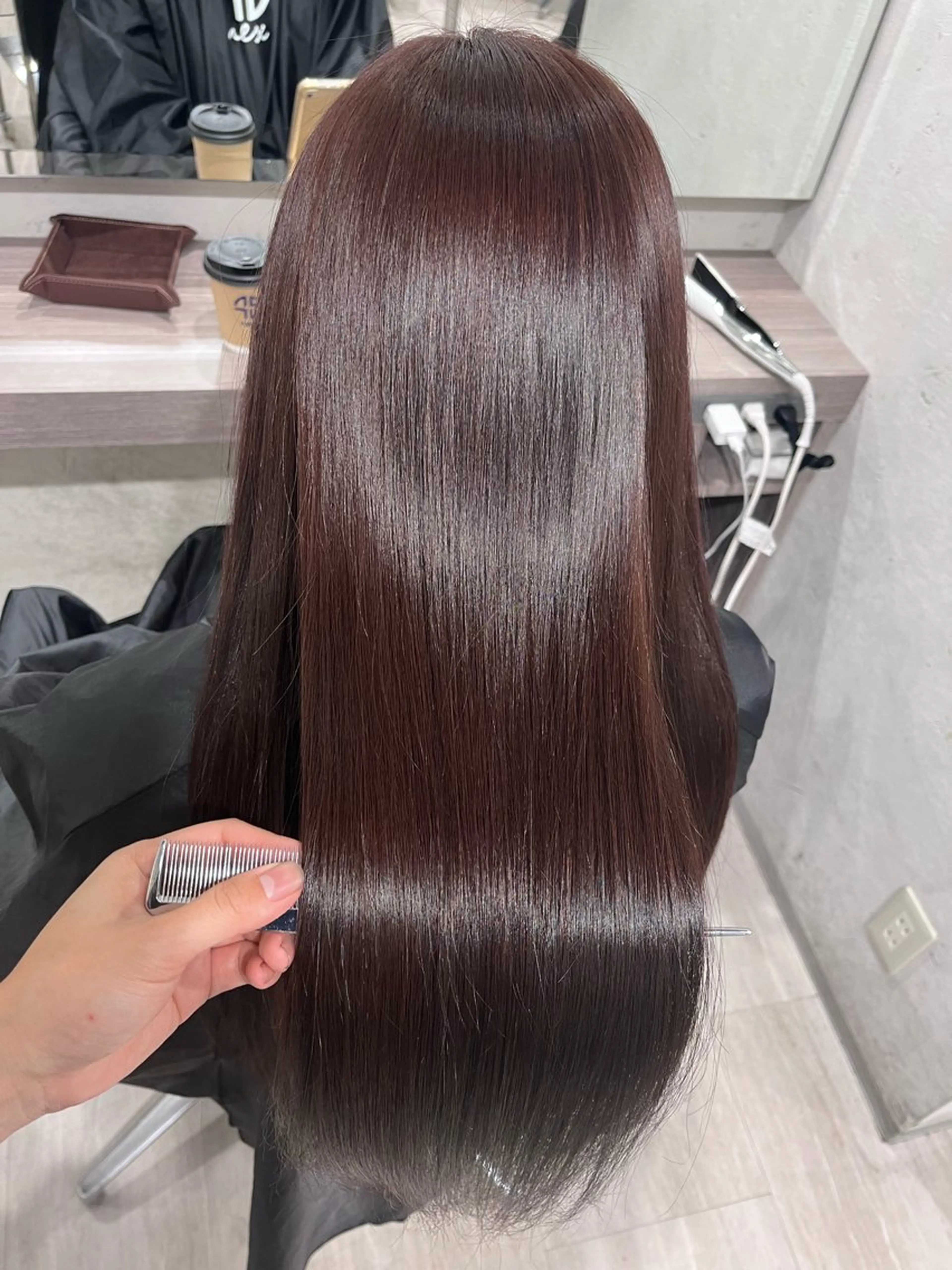 セミロング 美髪×縮毛矯正 水上真由美😘のヘアスタイル