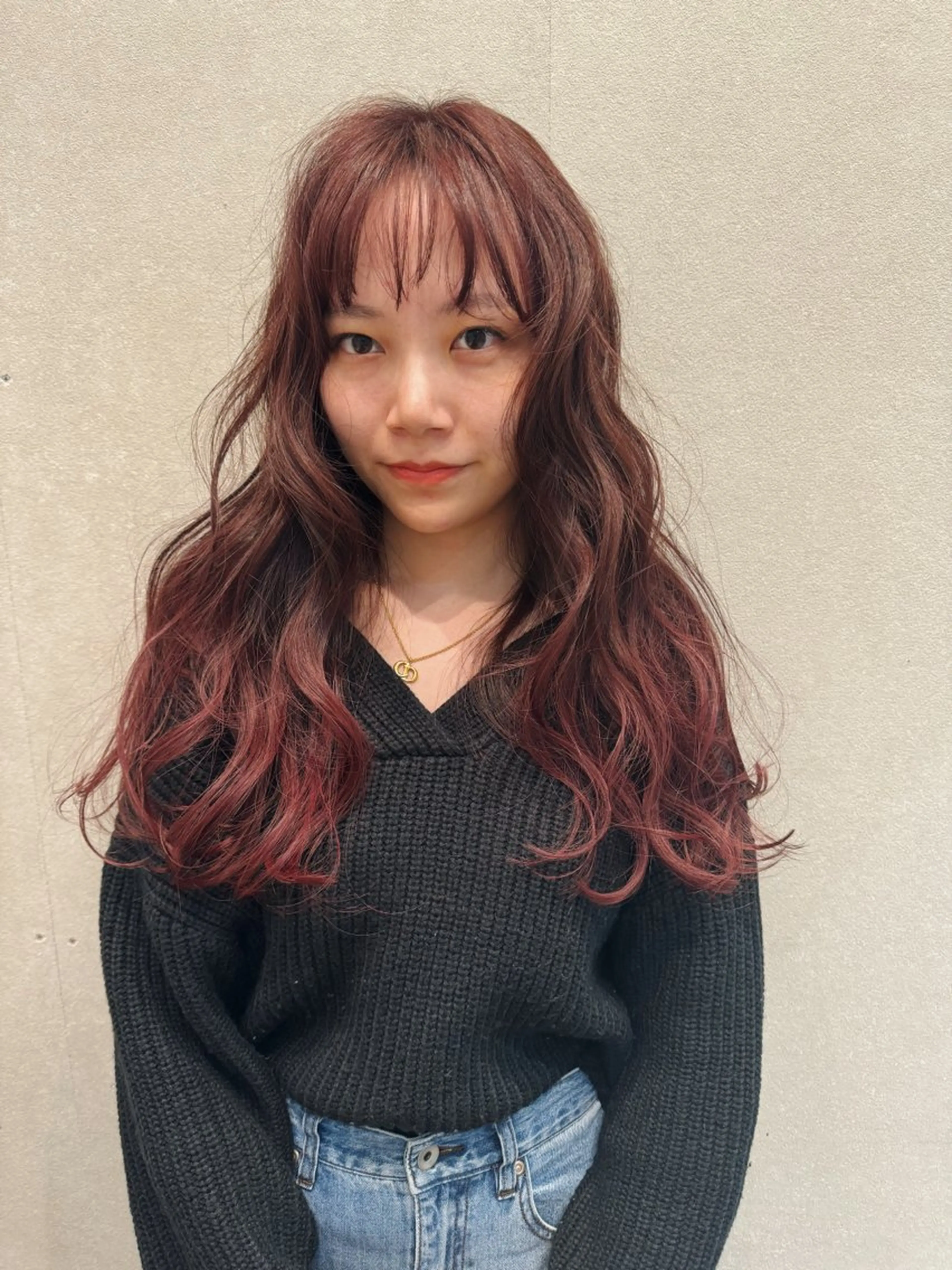 ミディアム カラー ブリーチ グラデーションカラー カット ヘアカラー トリートメント センスをお届けします 大谷将生INFPのヘアスタイル