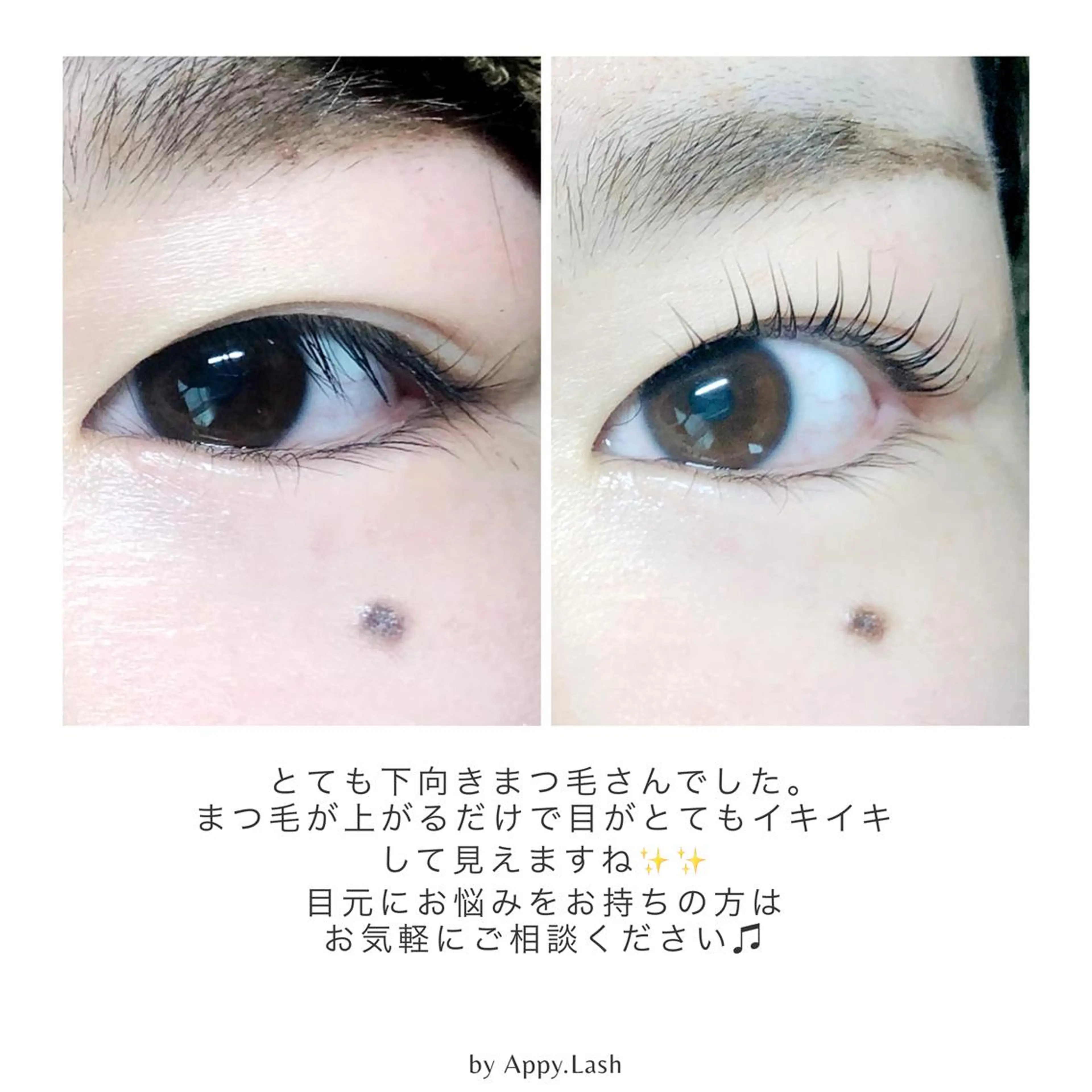 マツエク・マツパ フラットラッシュ ナチュラル パリジェンヌラッシュリフト まつげパーマ ボリュームラッシュ まつげと眉の専門店 Appy.Lashのマツエク・マツパデザイン