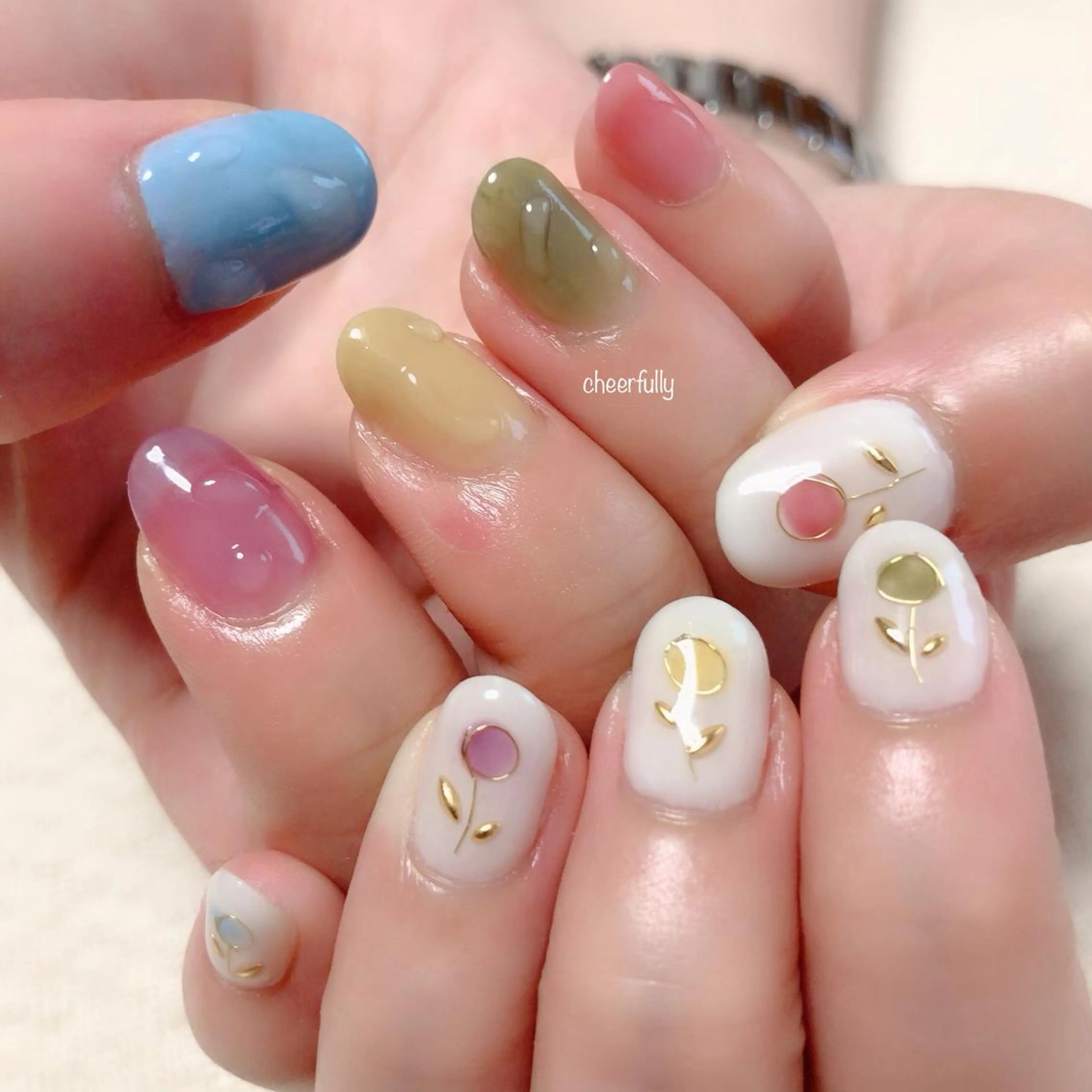 ネイル ハンドネイル ⭐️ cheerfullyのネイルデザイン