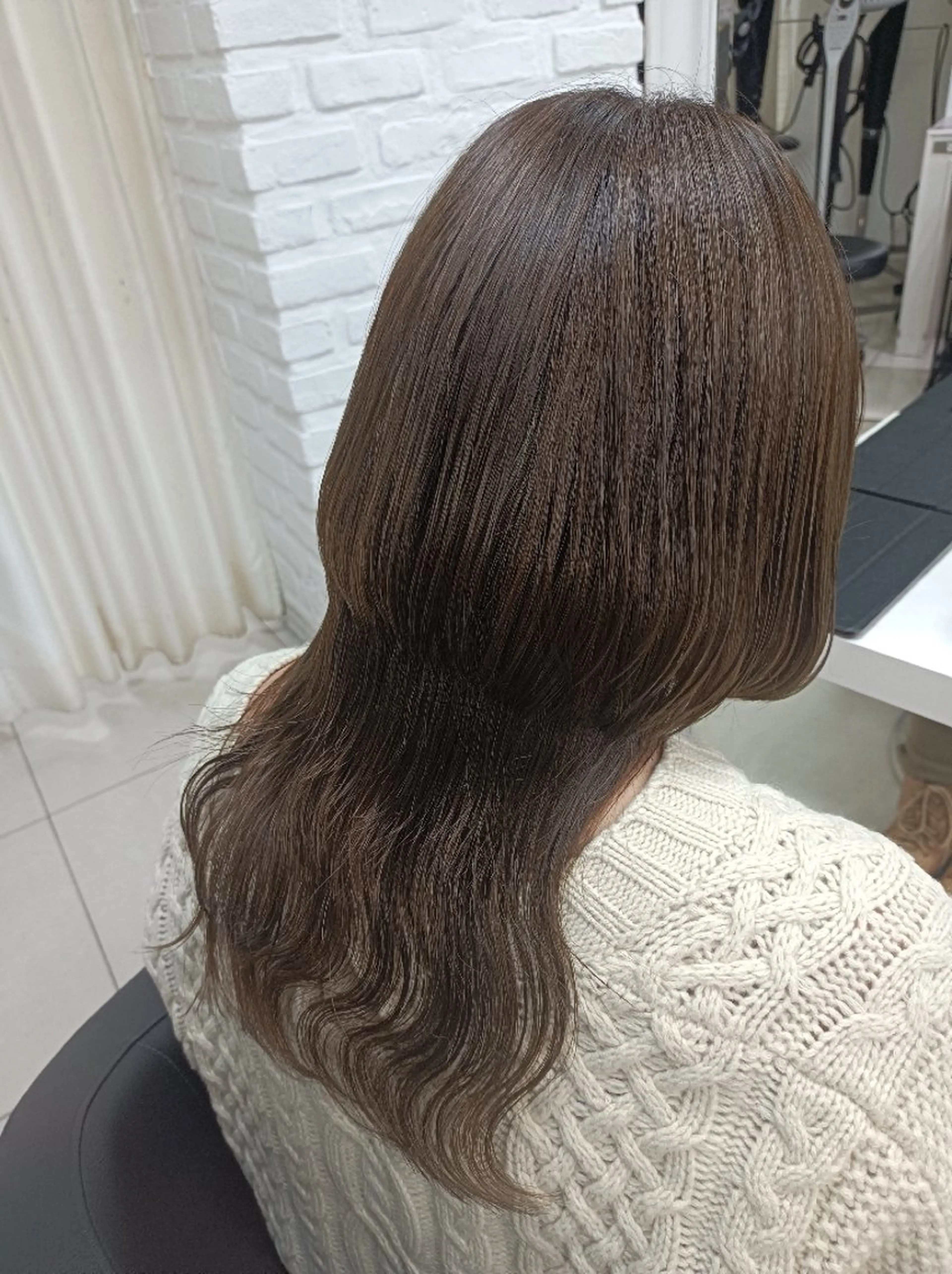 ロング ヘアカラー 【メンズ縮毛矯正/ 艶カラー】美涼🎀のヘアスタイル