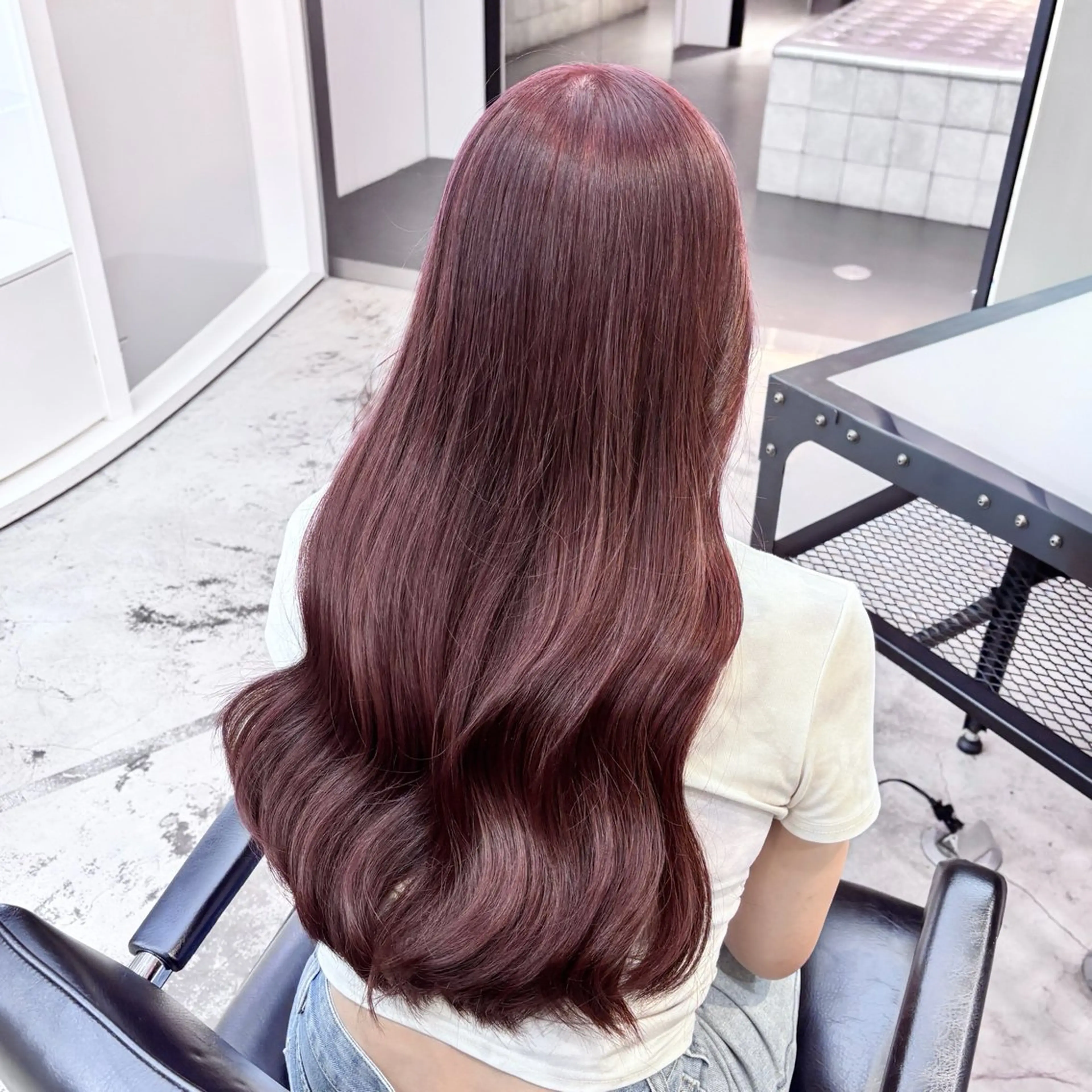 ロング カラー ヘアアレンジ ヘアカラー トリートメント 🥀モテ暖色× エクステ🥀あかりのヘアスタイル