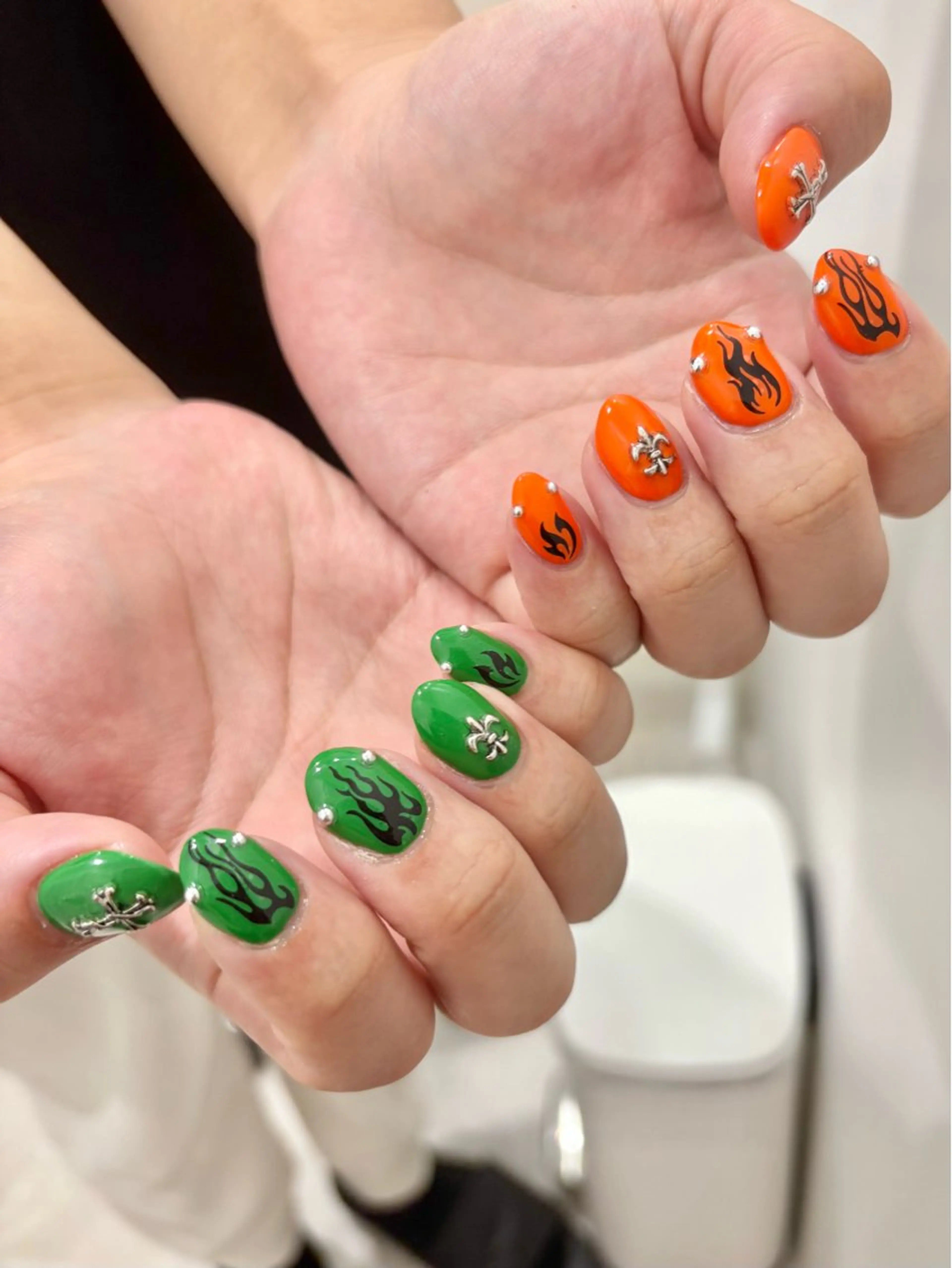 ショート 韓国風ヘア ハンドネイル Angie Nail所属・Angie Nail CHIYURIのネイルデザイン