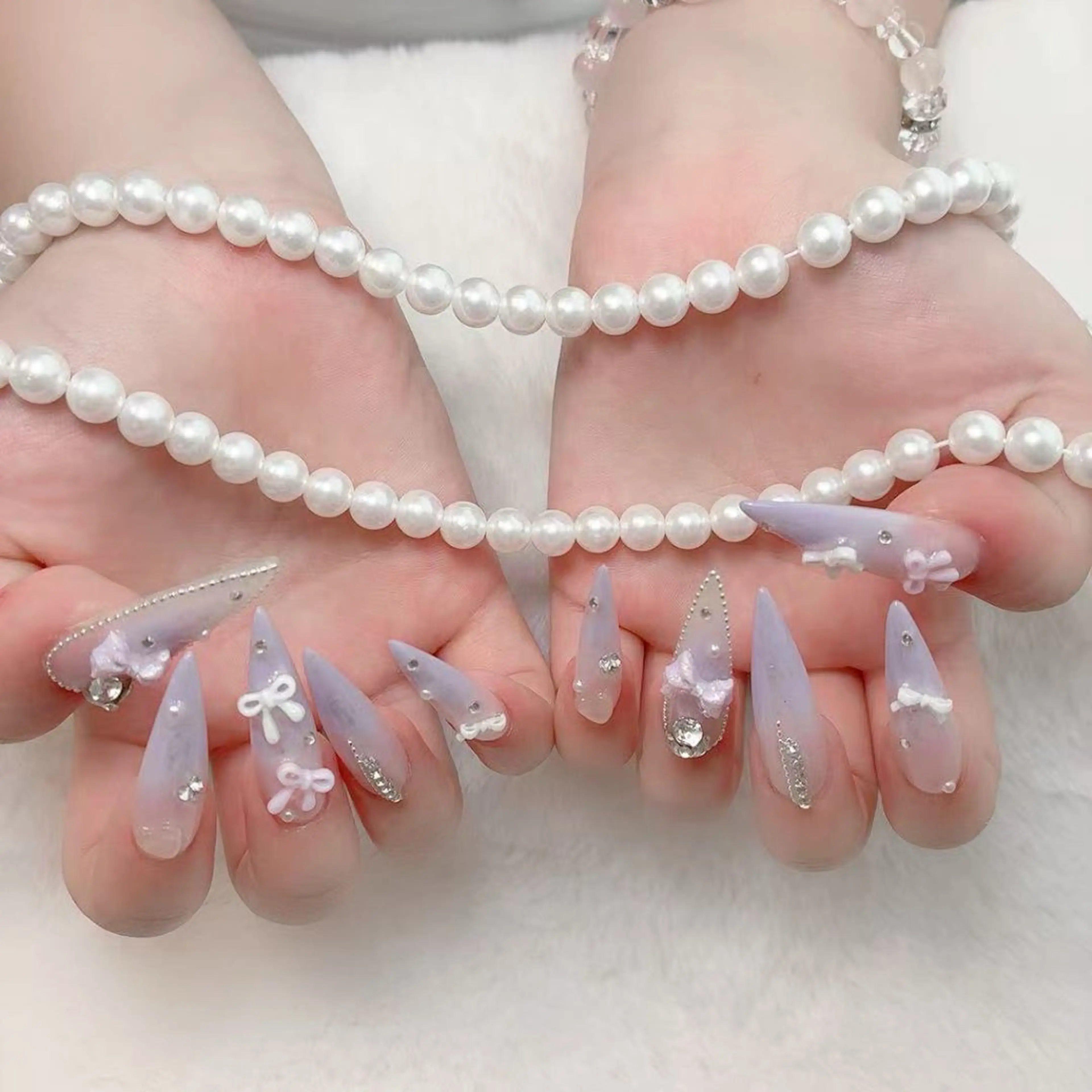 ネイル アートネイル フットネイル ジェルネイル マグネットネイル パラジェル ハンドネイル B.U長さだし専門店 umimiのネイルデザイン
