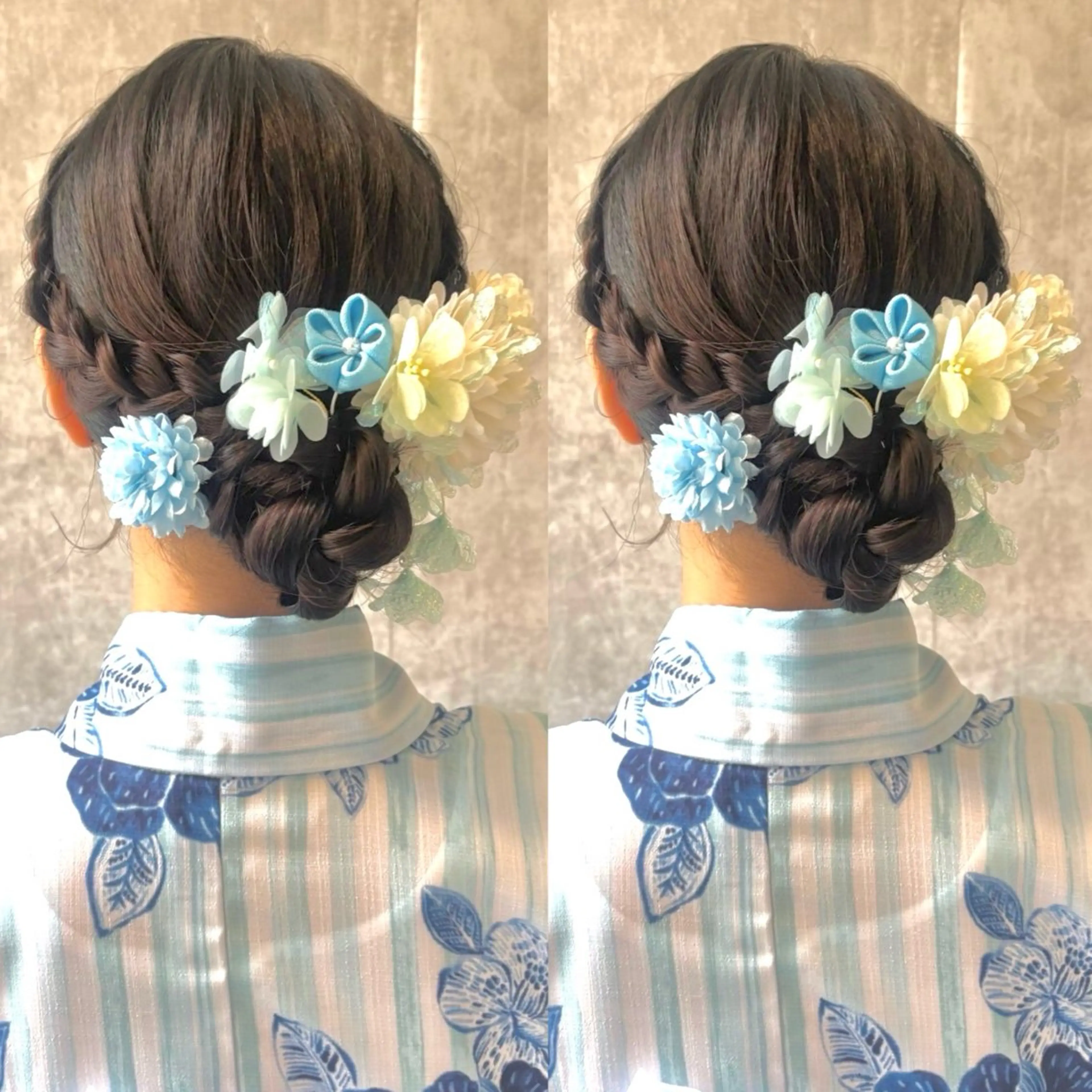 ロング デート 浴衣 ヘアセット 推し活ヘア🎀カラー /横浜/しほ🧸👑のヘアスタイル
