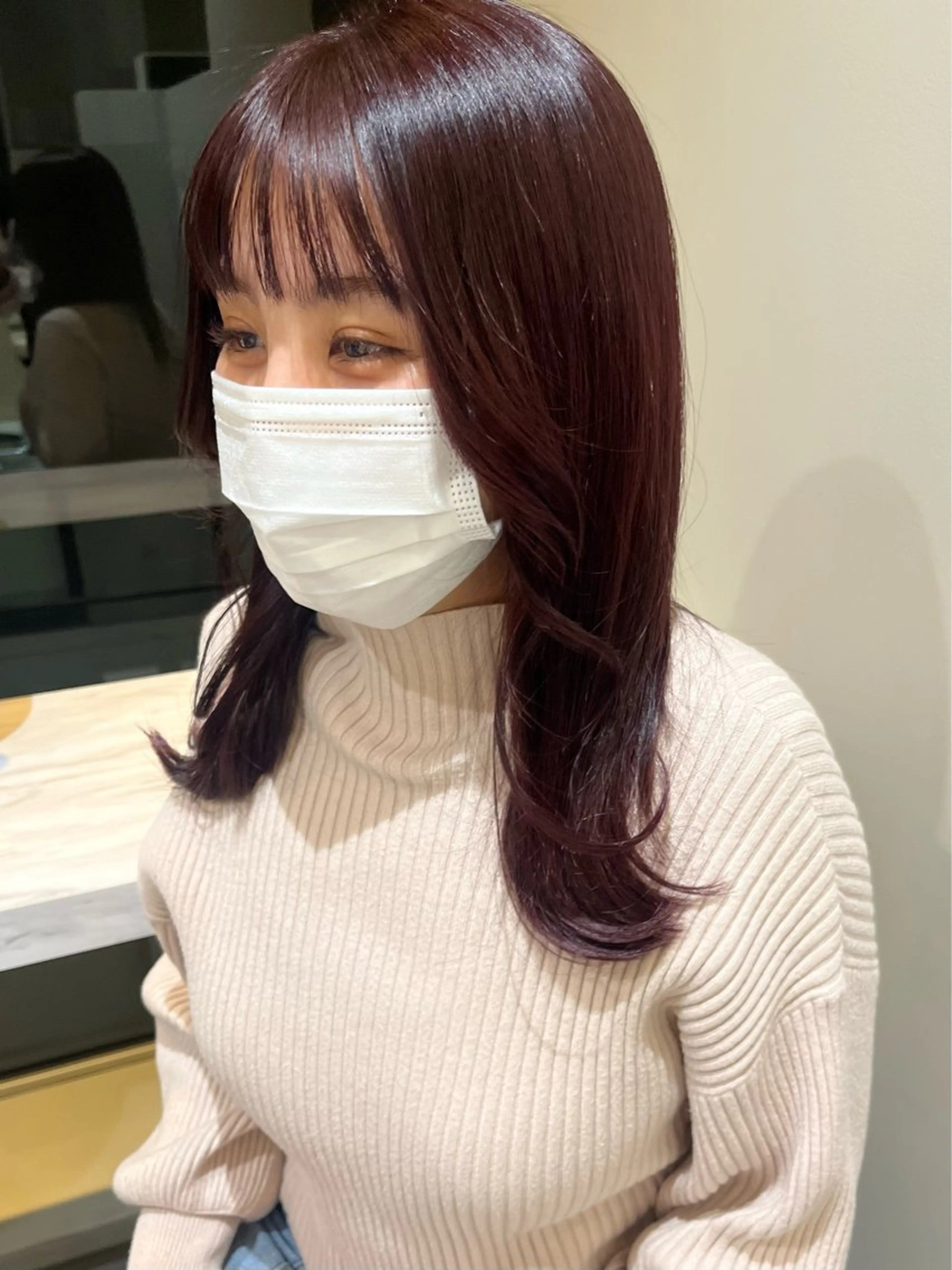 セミロング カラー マツエクモデル募集中 /表参道/宇佐見綾花のマツエク・マツパデザイン