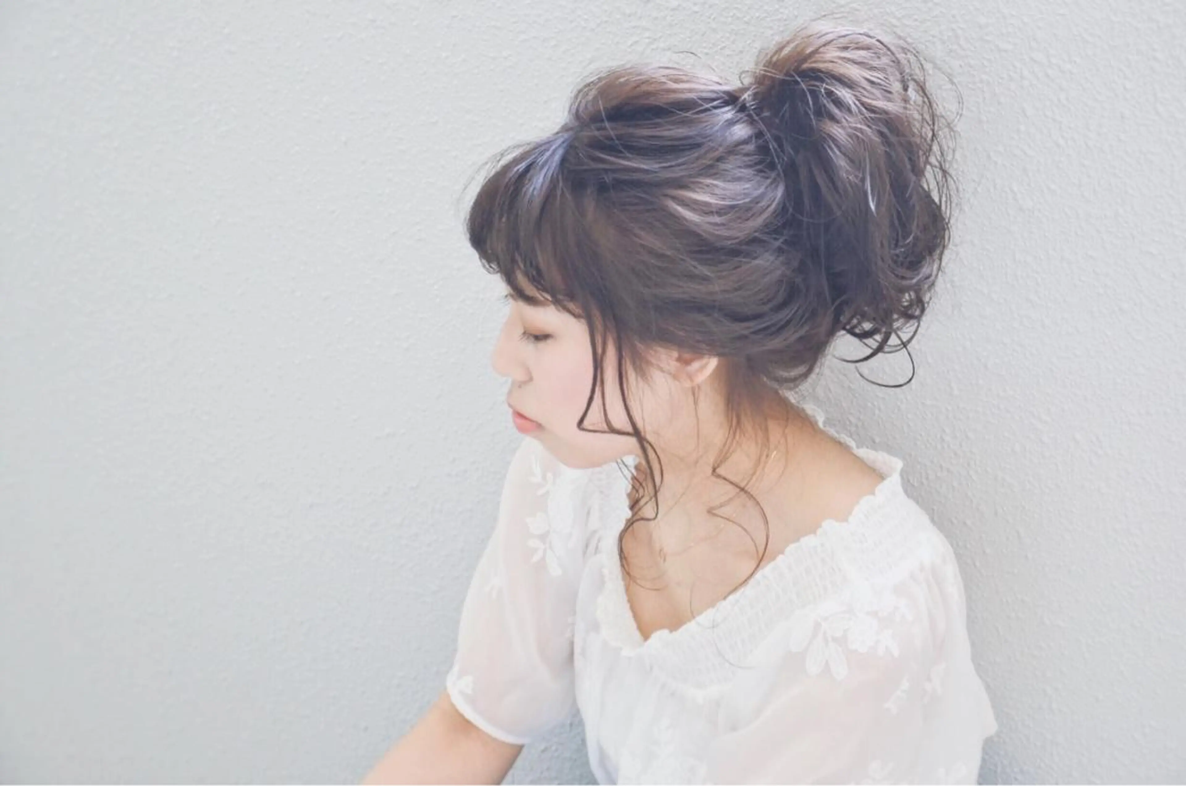 セミロング カラー パーマ ヘアアレンジ お団子ヘア sketcH.所属・中村 ダイスケのその他イメージ