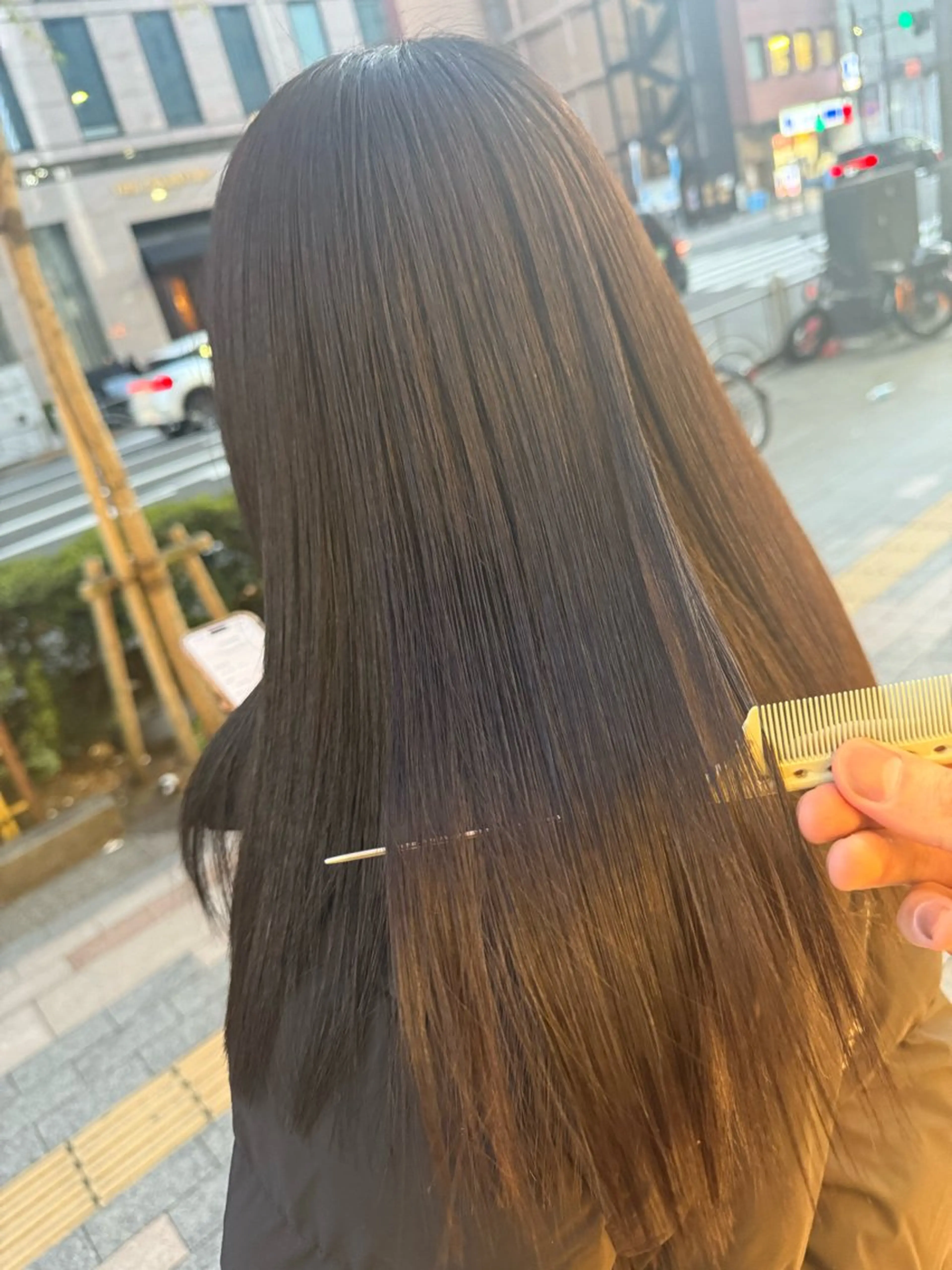 セミロング カット 縮毛矯正 トリートメント ヘアセット ✨上村 潤平✨メンズヘア✨のヘアスタイル