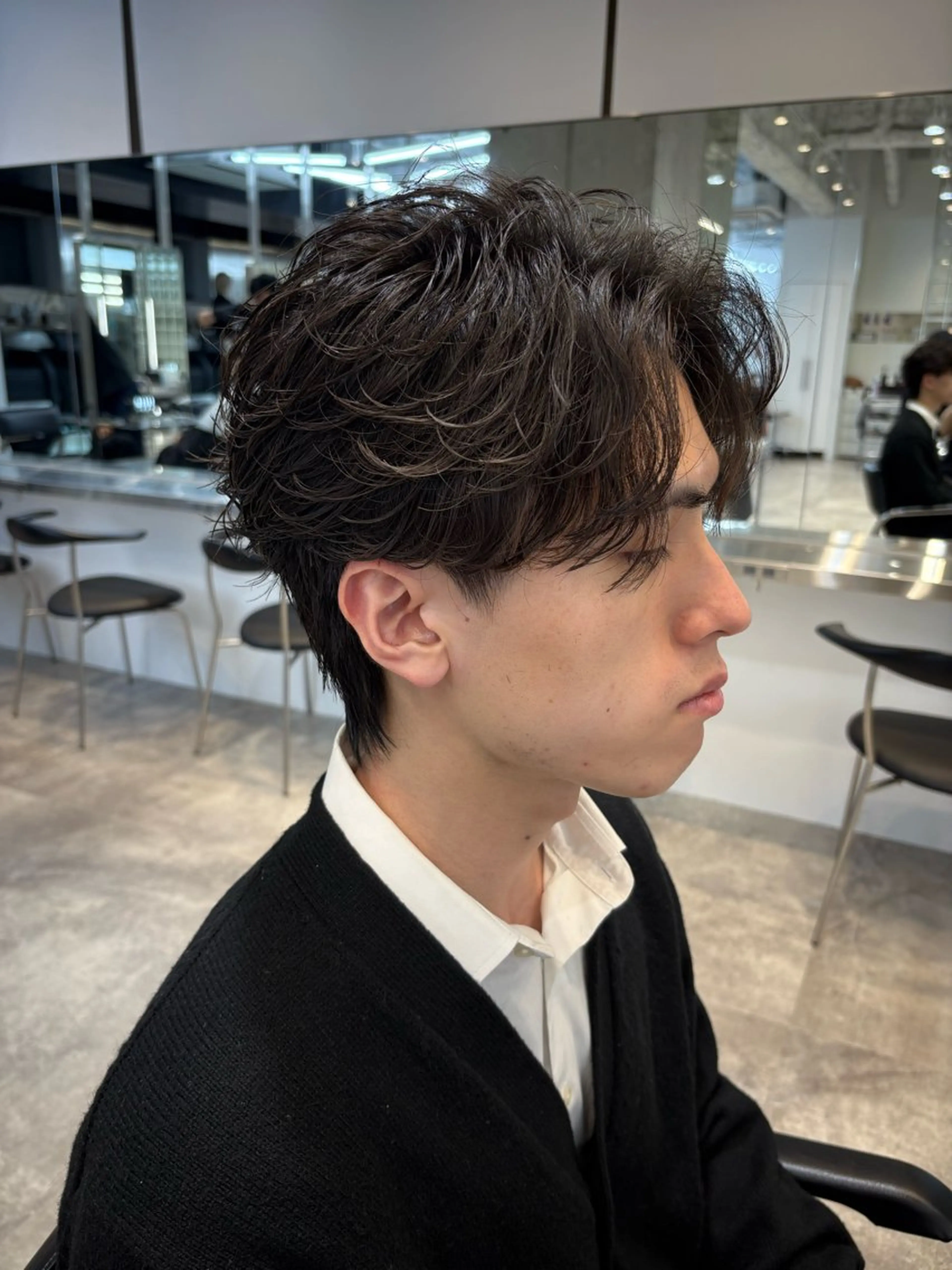 パーマ メンズ カット パーマ fifth 桐山 蒼史のヘアスタイル