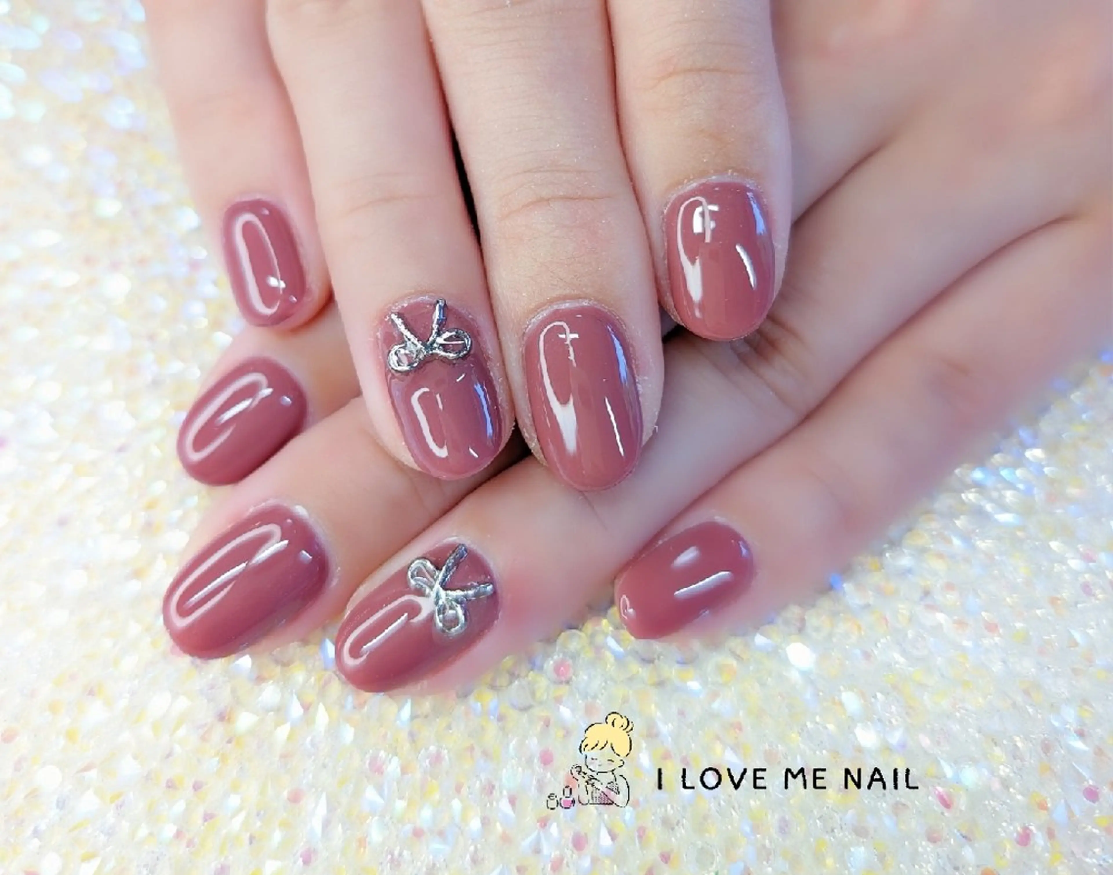 ネイル 長さ出し ジェルネイル ハート 韓国ネイル マグネットネイル ハンドネイル I LOVE ME NAIL.｡.:*♡のネイルデザイン