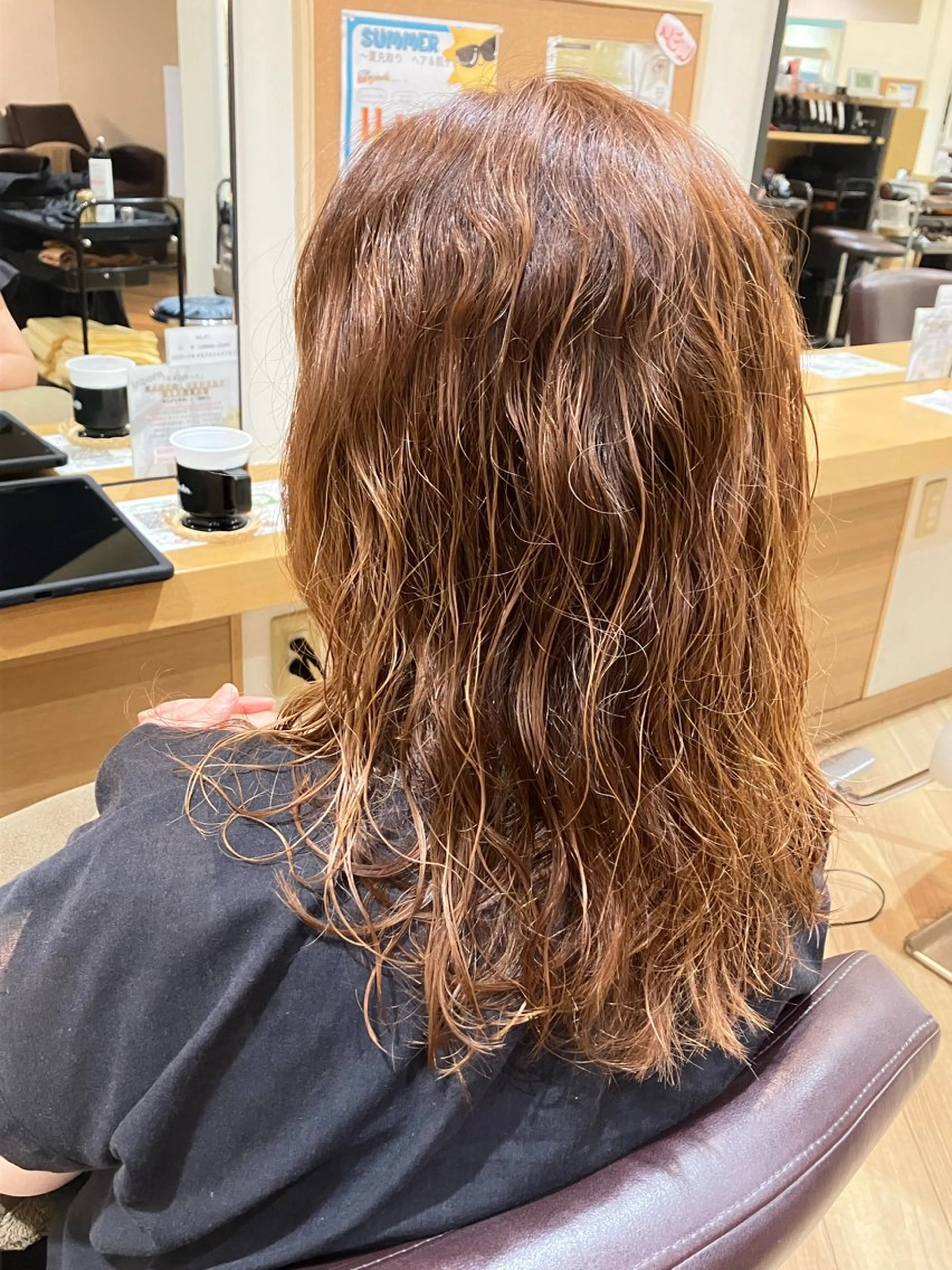 ミディアム パーマ カットモデル募集/ 宮内のヘアスタイル