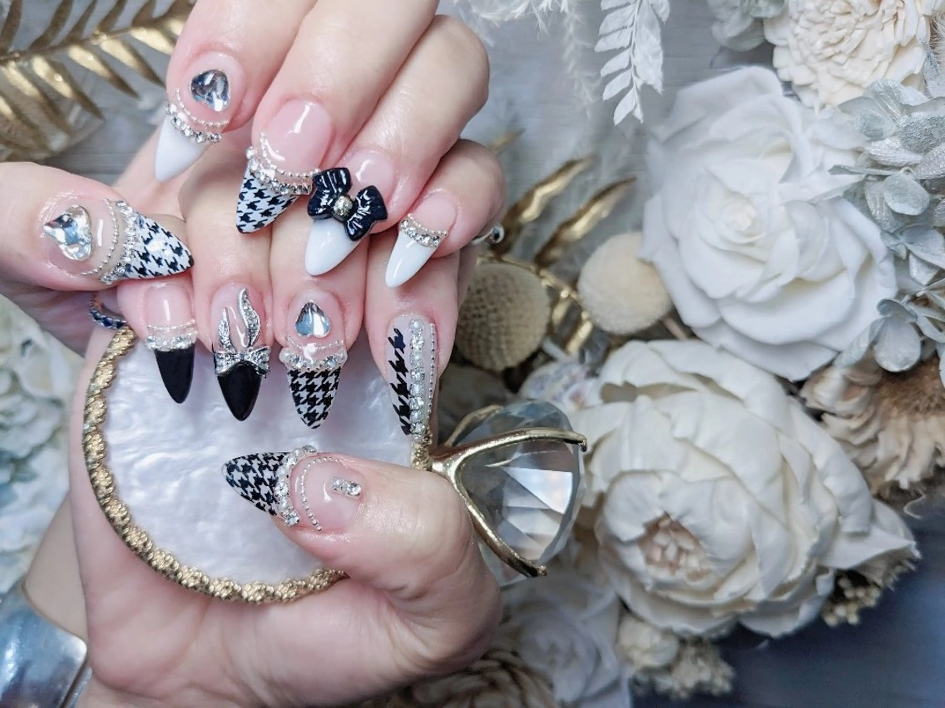 ネイル チークネイル 長さ出し フラッシュネイル フレンチネイル ジェルネイル Chouette Nailのネイルデザイン