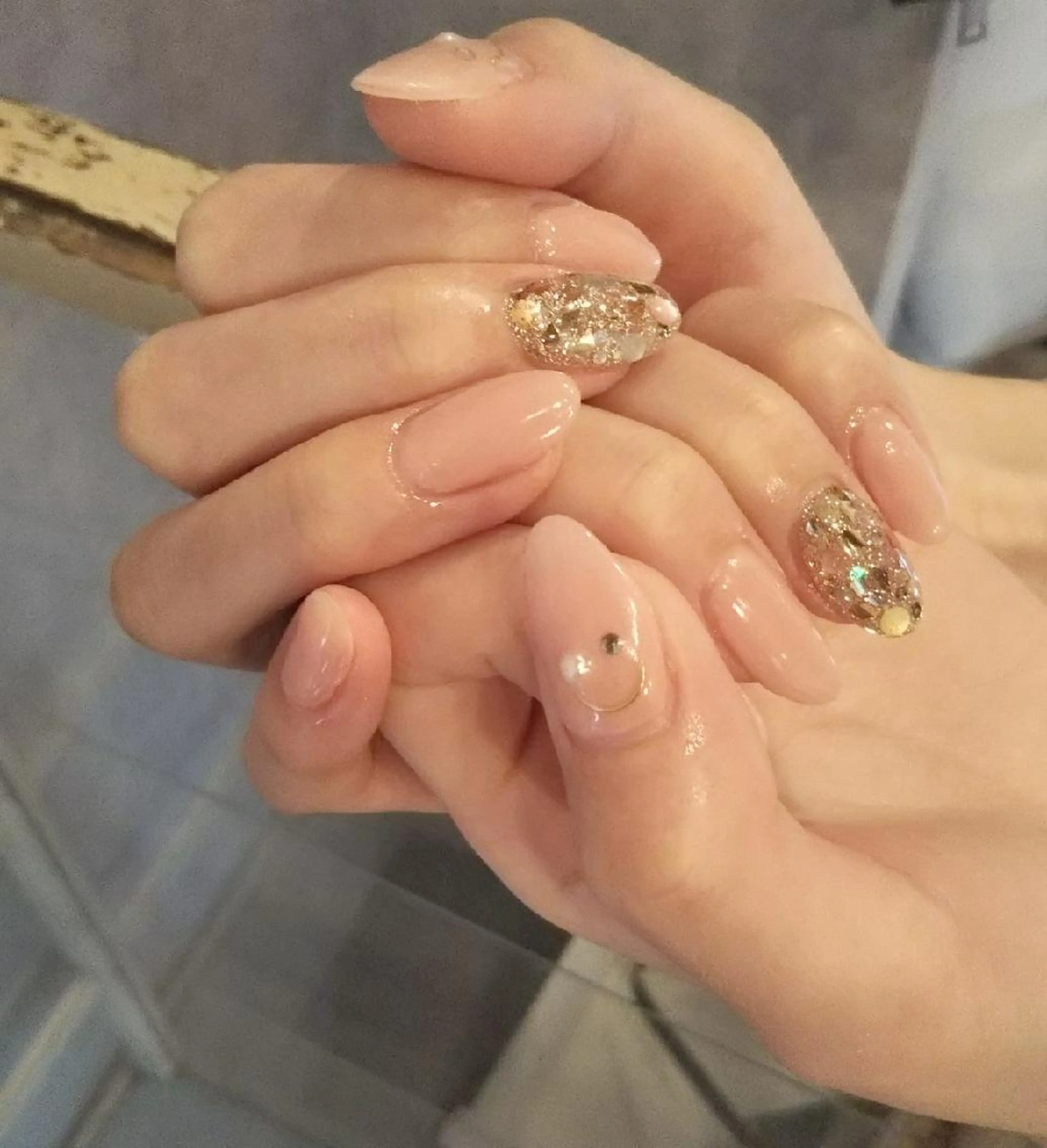 ネイル ストーンネイル private salon mieのネイルデザイン