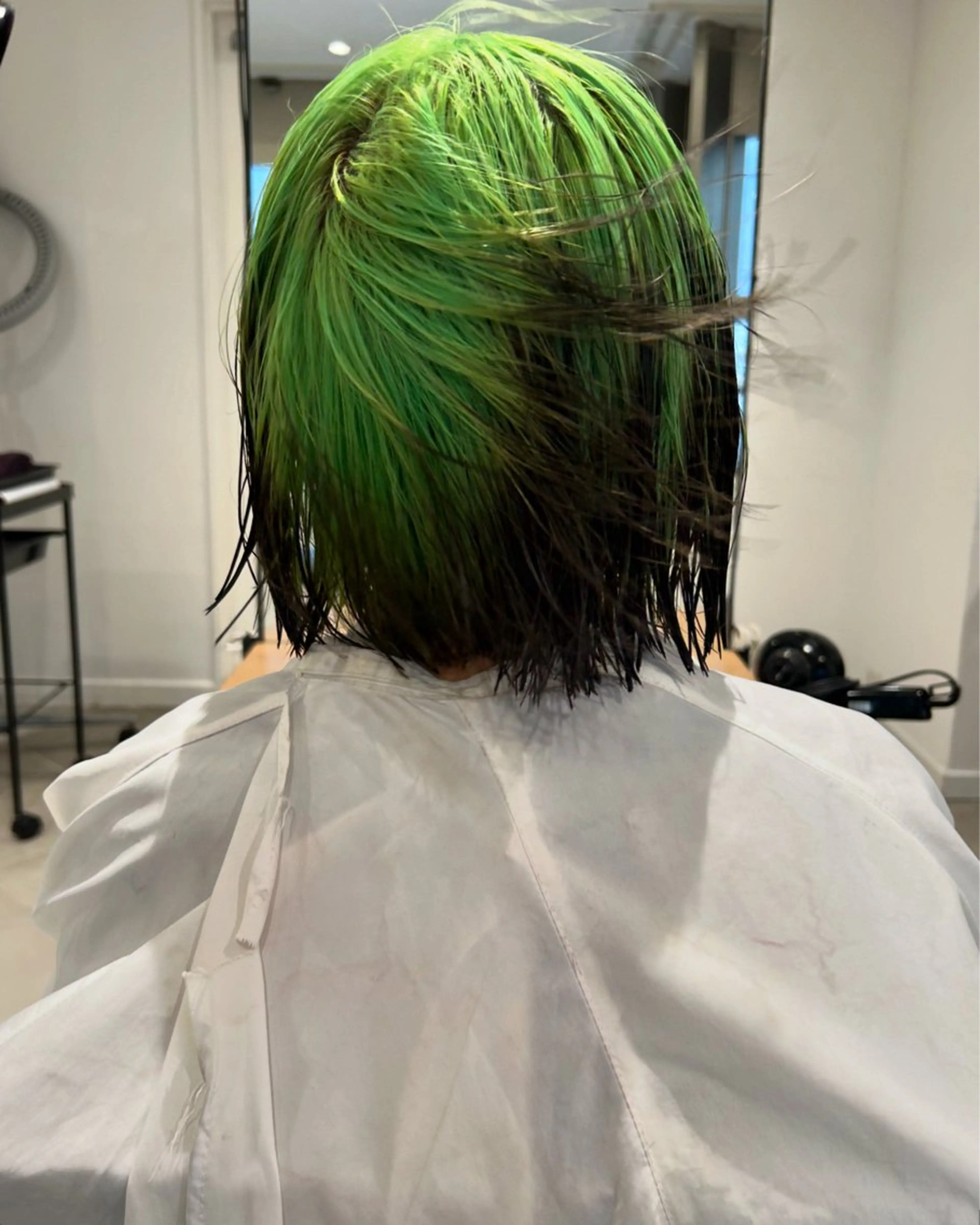 ショート カラー 黒髪 ブリーチ ボブ Loom.所属・村上雅人 ナチュラルモードのヘアスタイル