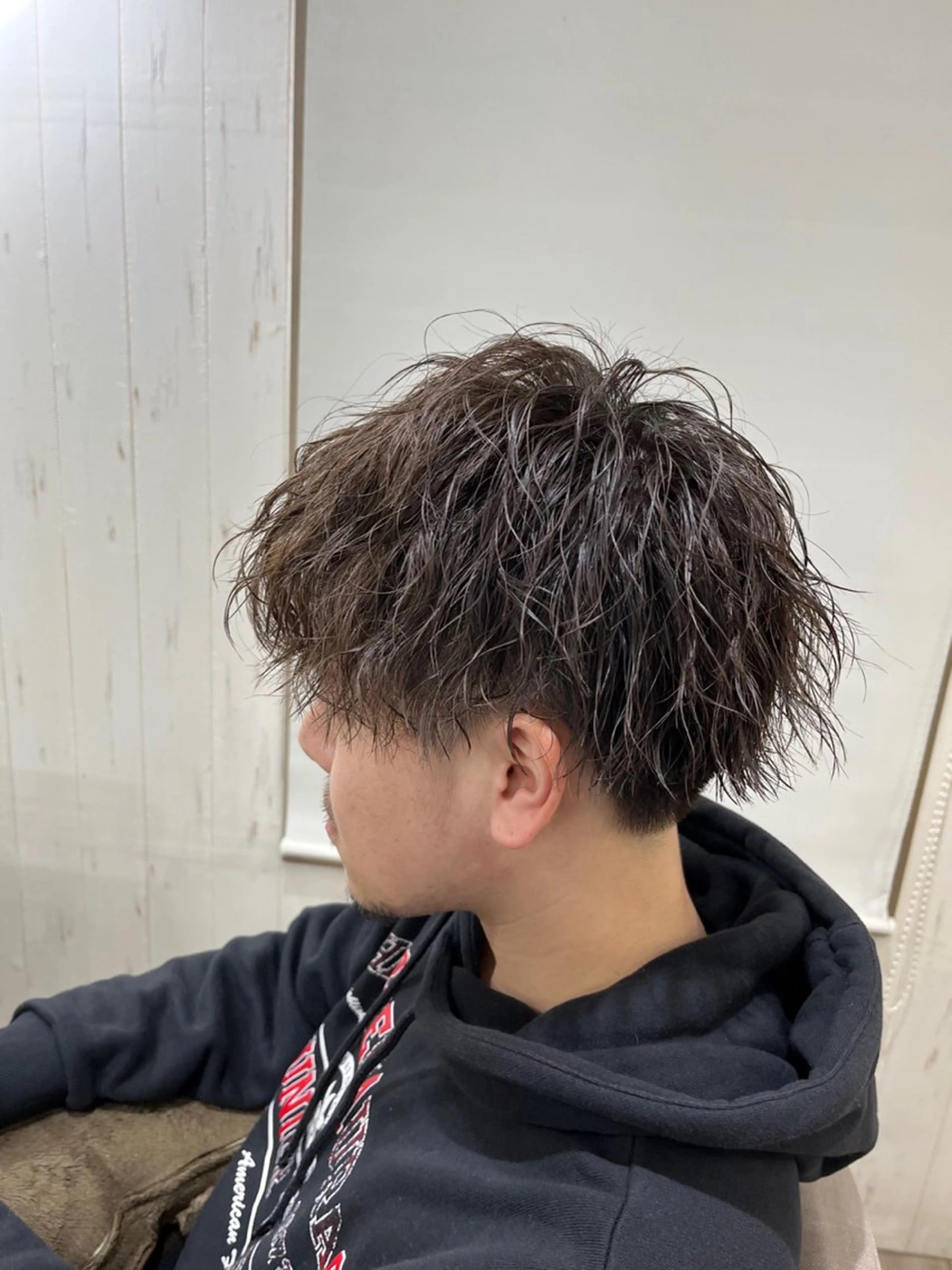 メンズ カット パーマ トリートメント イシジマ タカナリのヘアスタイル
