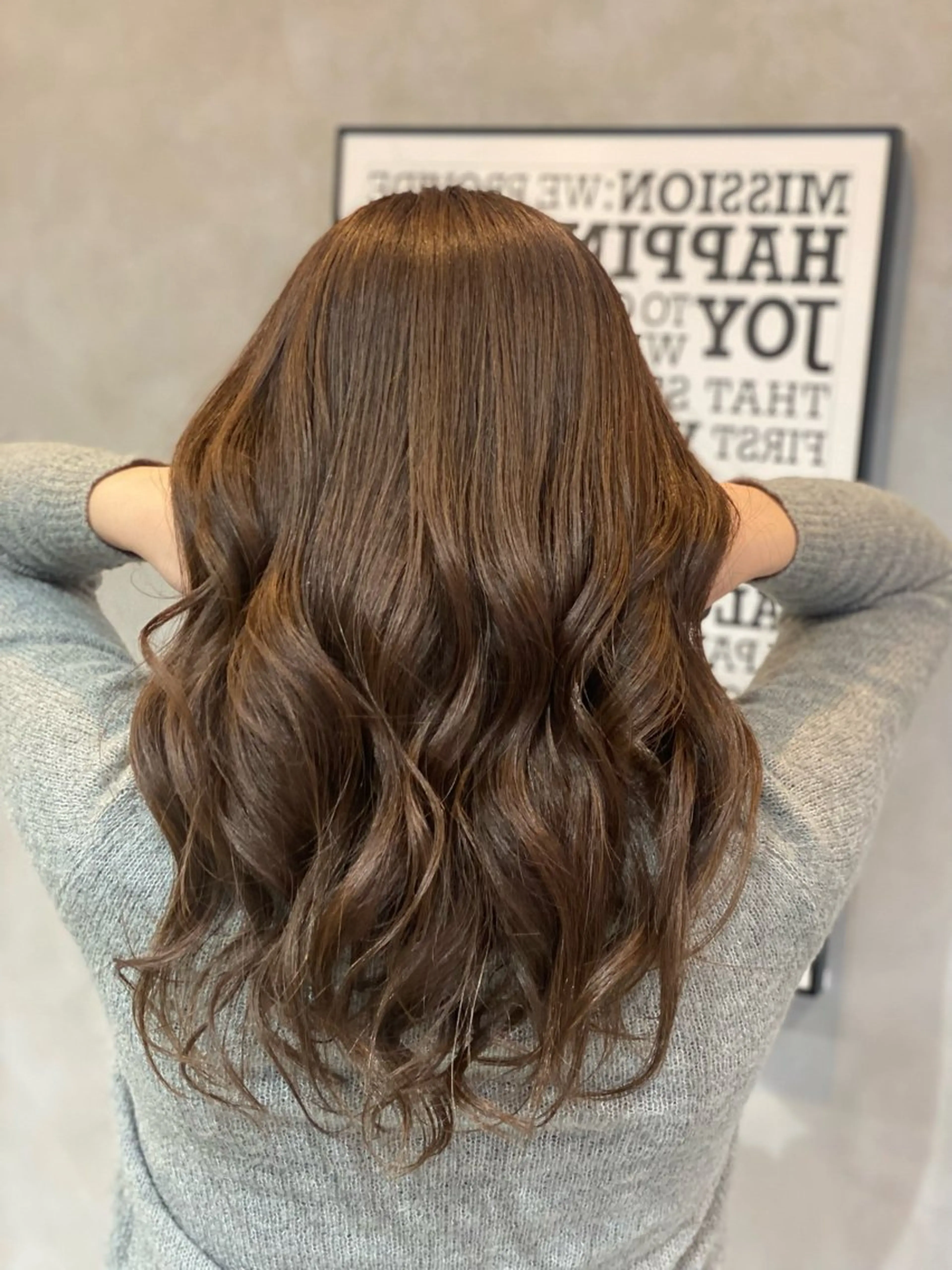 カラー ブラウンカラー 透明感カラー オリーブブラウン カット ヘアカラー Agu hair lang屋島店所属・大林　恵理 【Agu 屋島】のヘアスタイル
