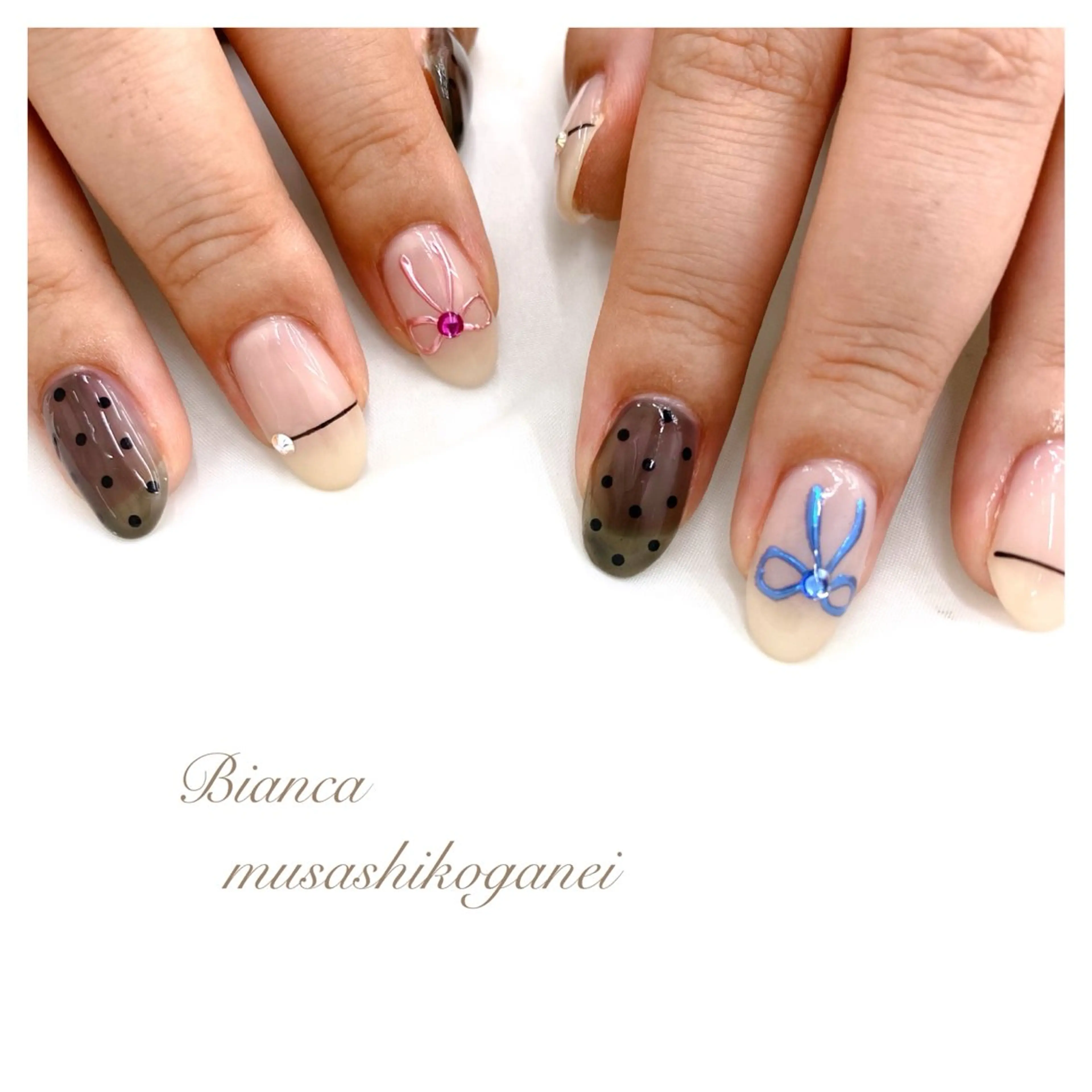 ネイル ハンドネイル Bianca 武蔵小金井 しぎはらのネイルデザイン