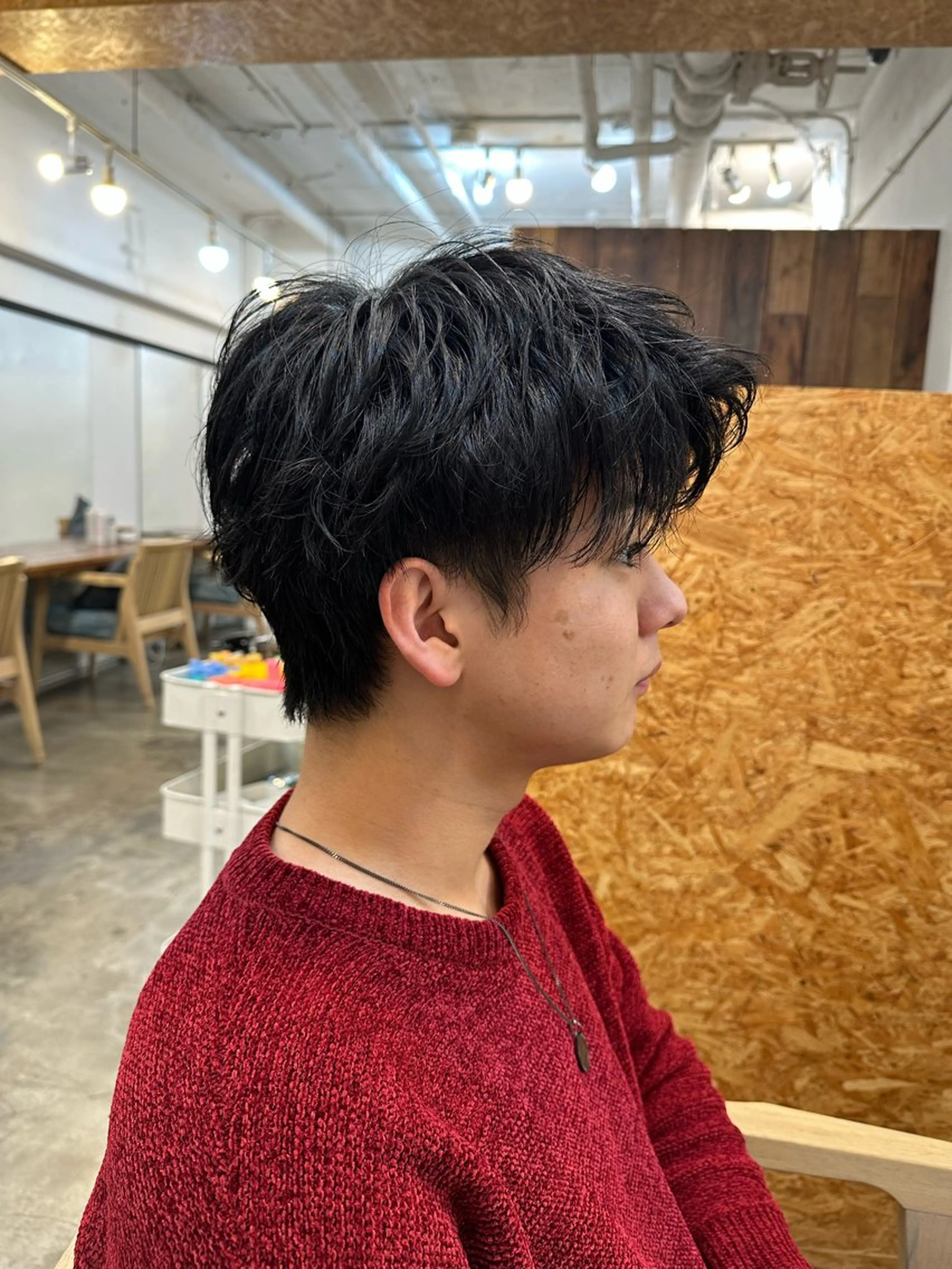 ショート パーマ メンズ パーマ カットモデル募集中/ たなかはやとのヘアスタイル