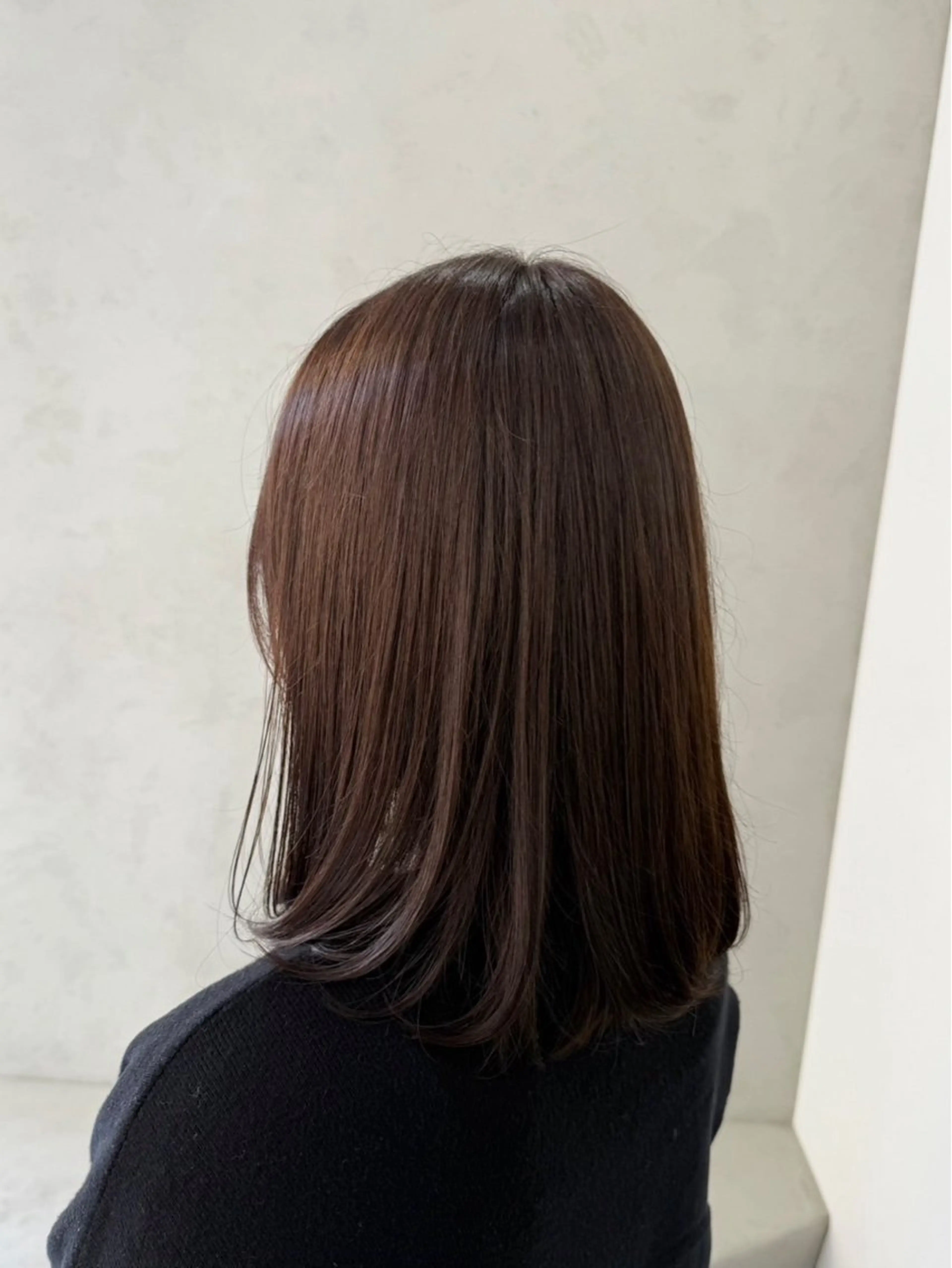 ミディアム カラー カット ヘアカラー ブリーチなし透明感 カラー✨横山 佳希のヘアスタイル