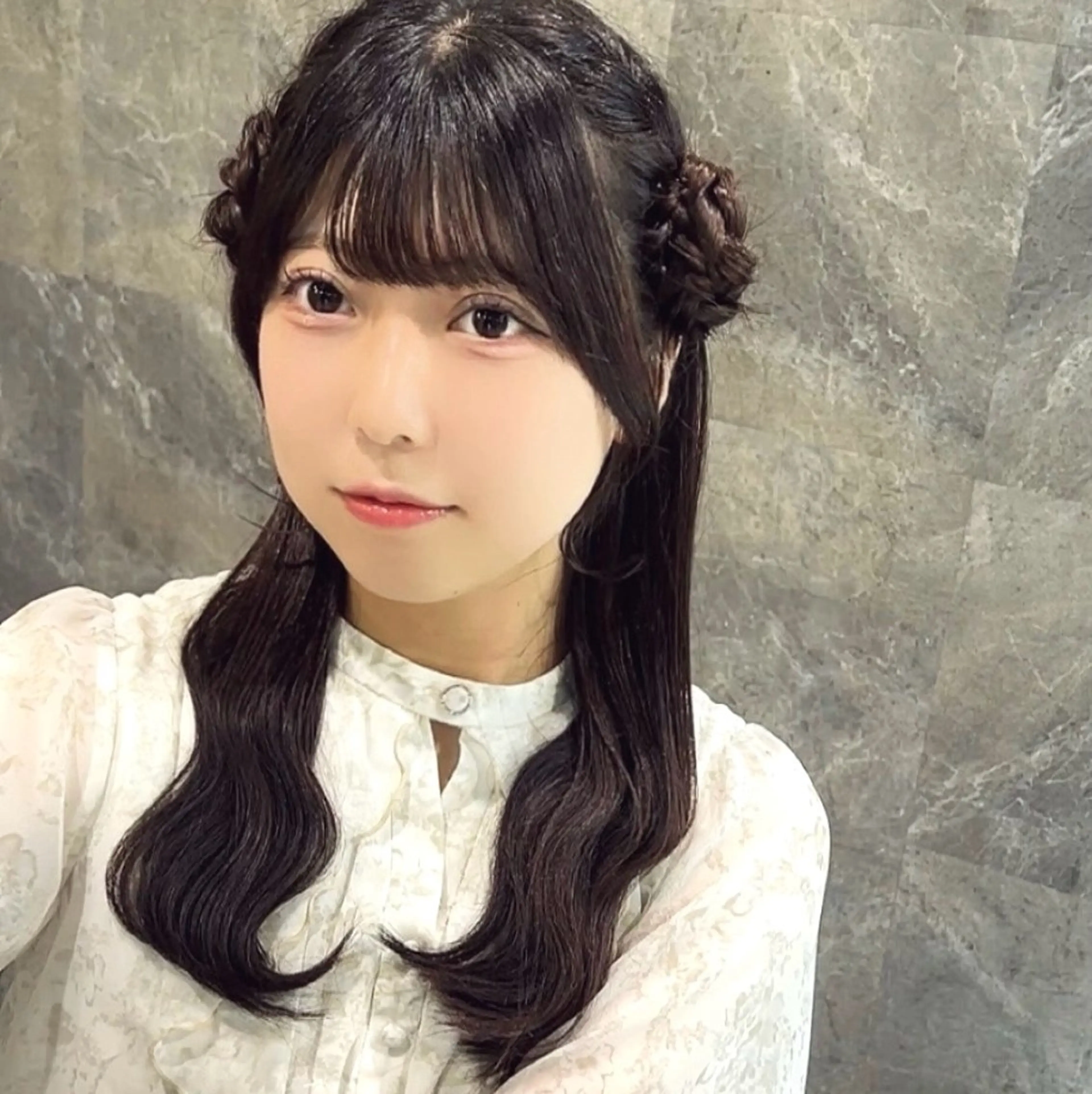 カラー ヘアアレンジ ゆ ののヘアスタイル