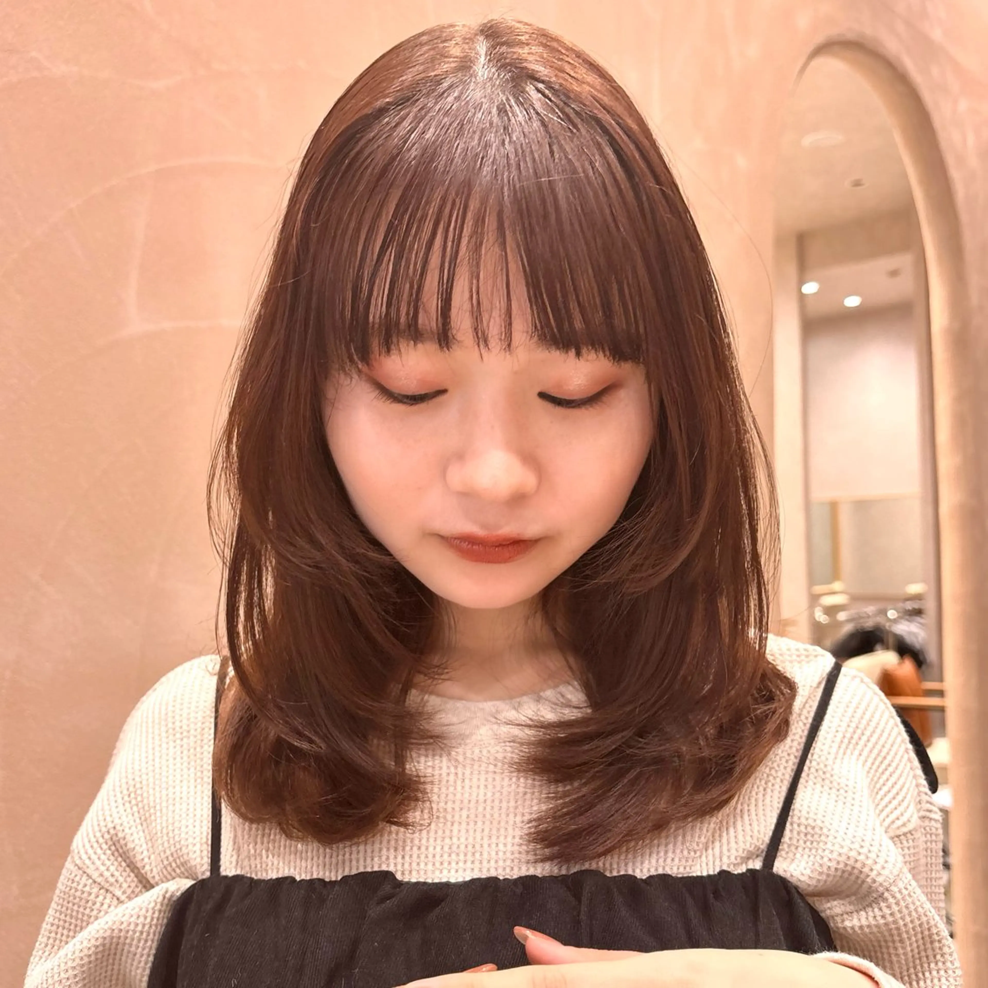 ロング カラー ブラウンカラー レイヤーカット 🍒ばばみさき 🍒のヘアスタイル