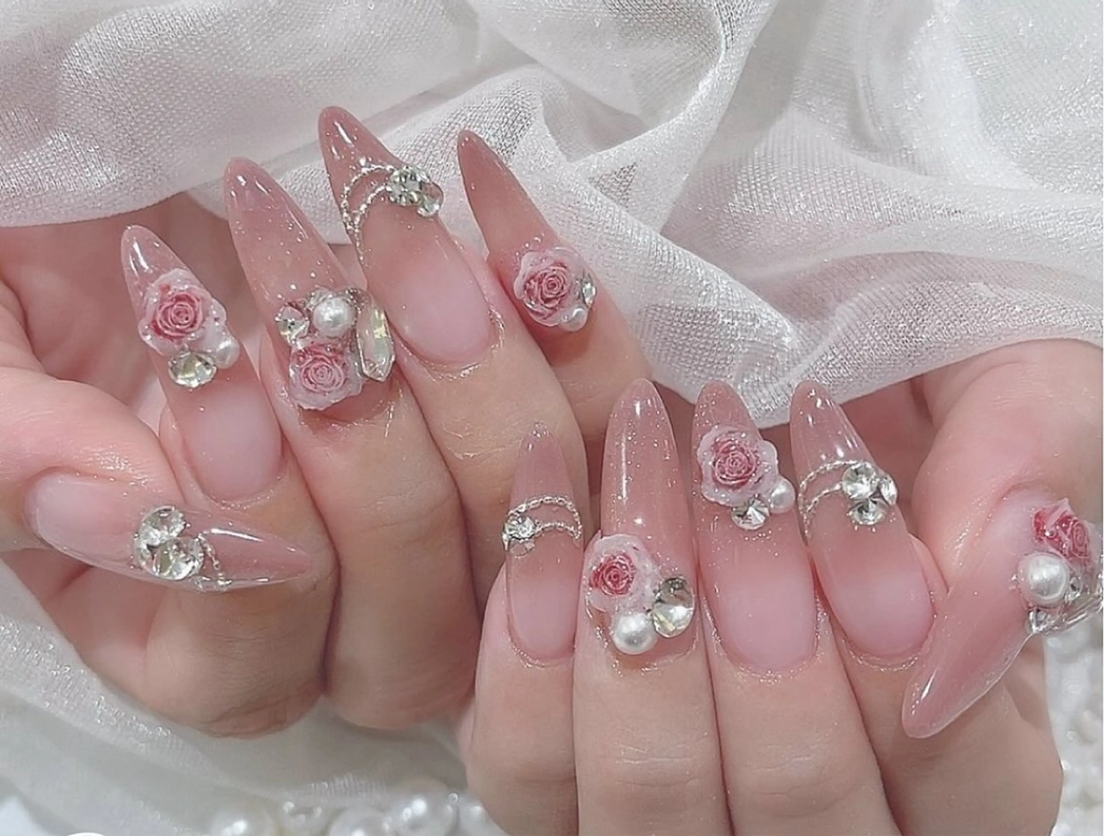 🎀新店ワンホンネイルopen🎀/自爪オフ無料💅/チップ長さ出しマグネット、カラーグラデーションorパッツ付け放題の写真