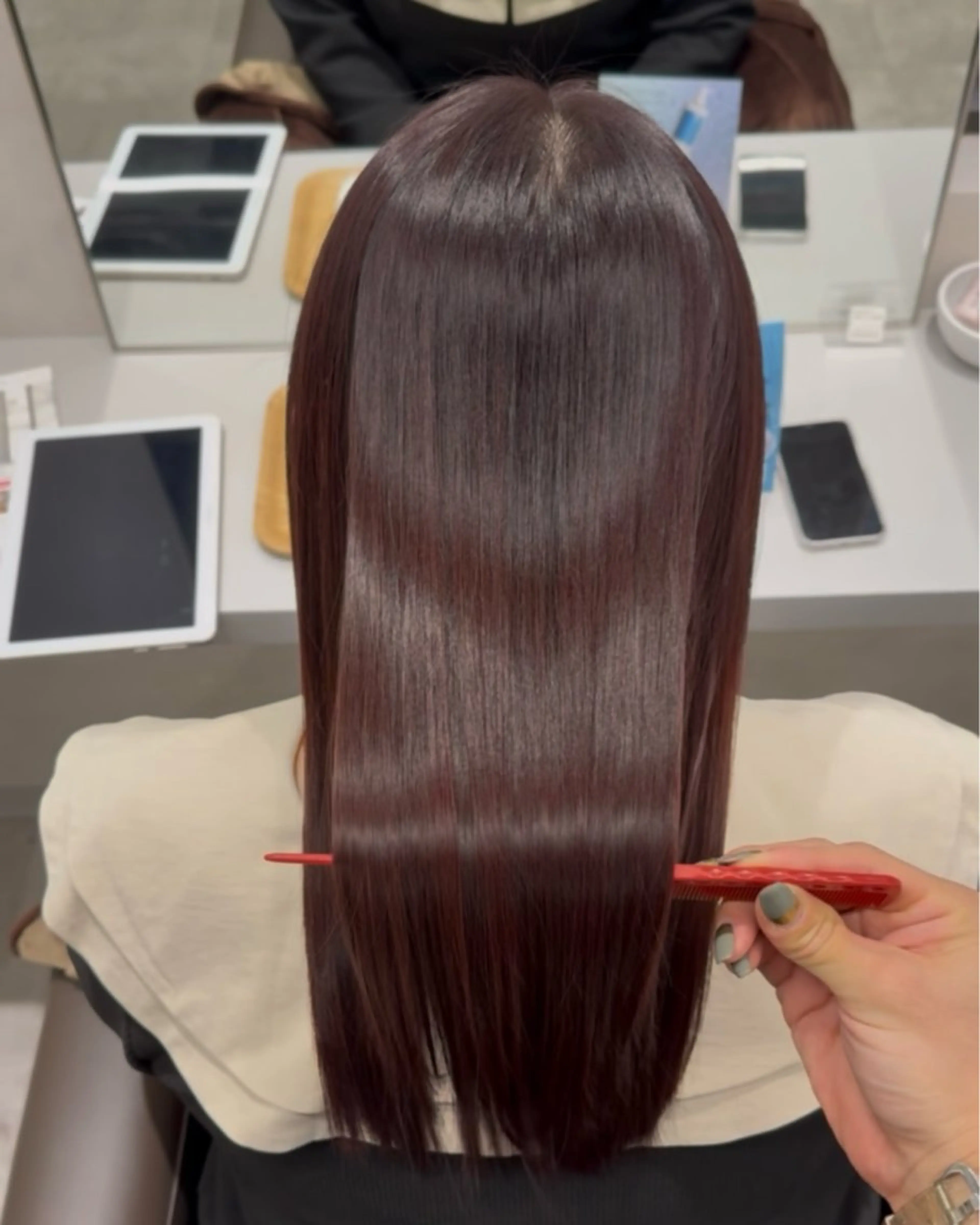 パーマ 縮毛矯正 kiitos西梅田所属・モカ／ カラーモデル募集中のヘアスタイル