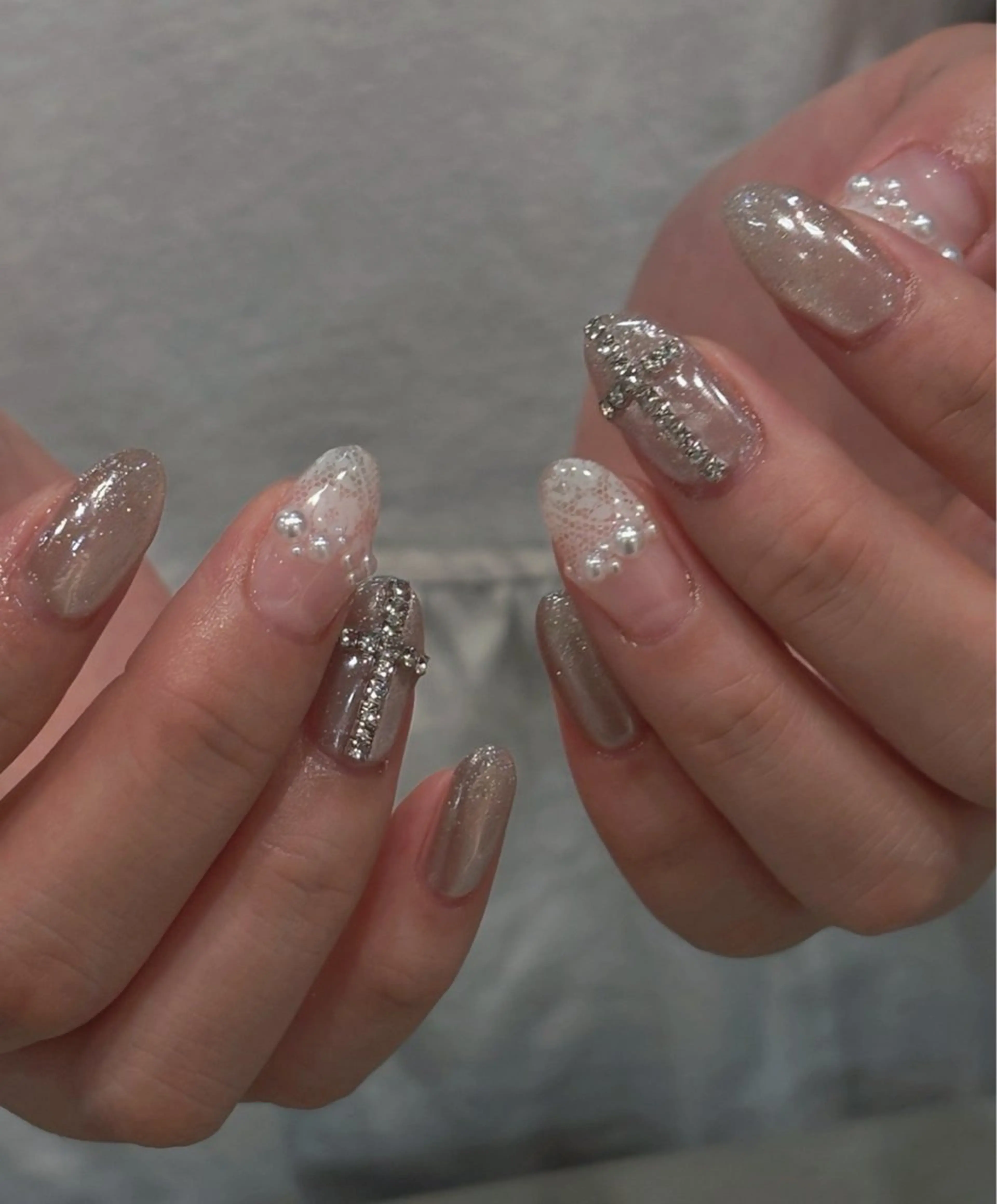 💅ハンド 持ち込みデザイン（オフ+ケア+お仕上げのハンドオイル+ハンドクリーム）《paragel》の写真