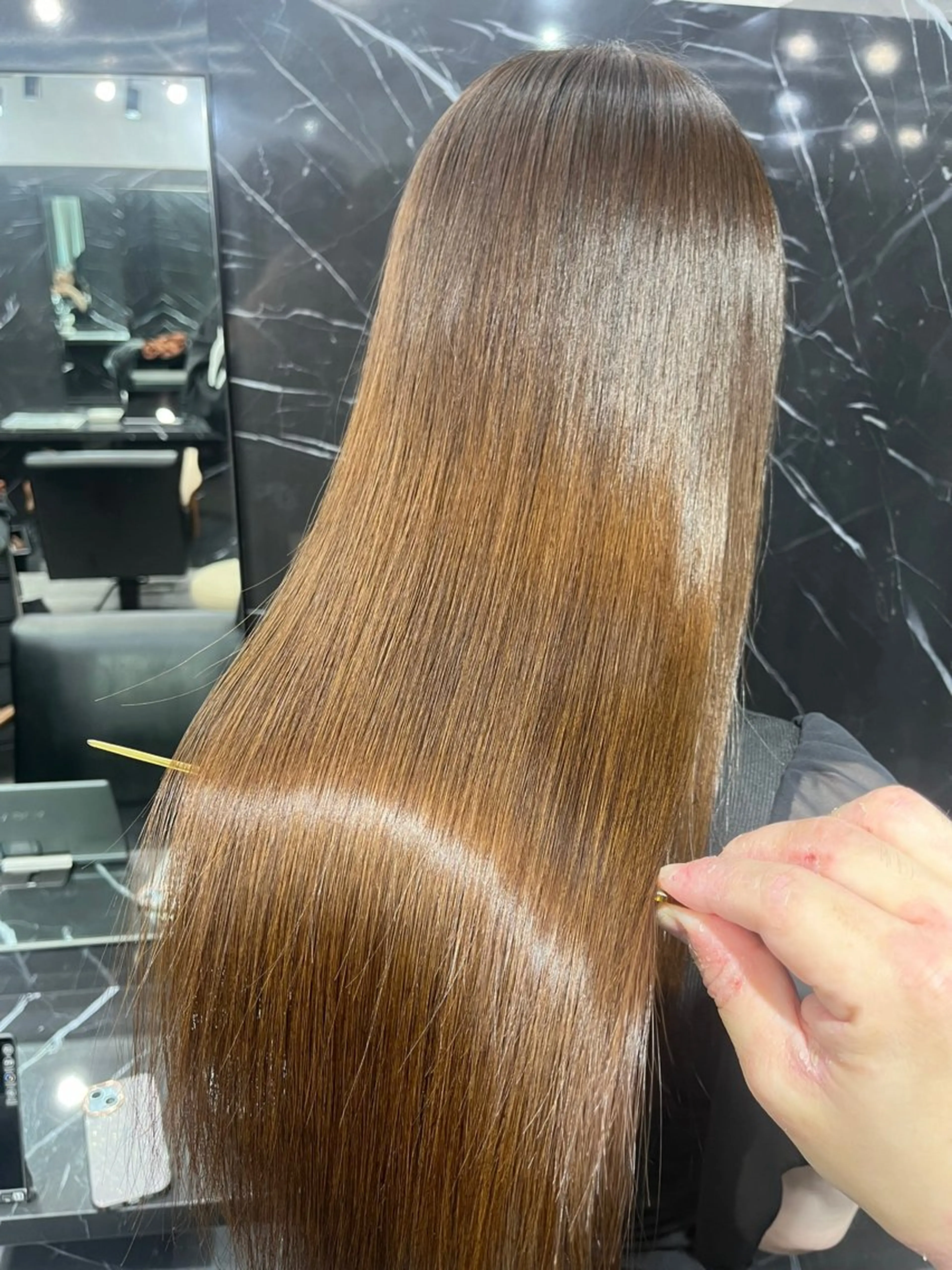 セミロング くせ毛 SALOWIN神戸三宮Suite店所属・神戸本格派髪質改善 /MITSUKIのヘアスタイル