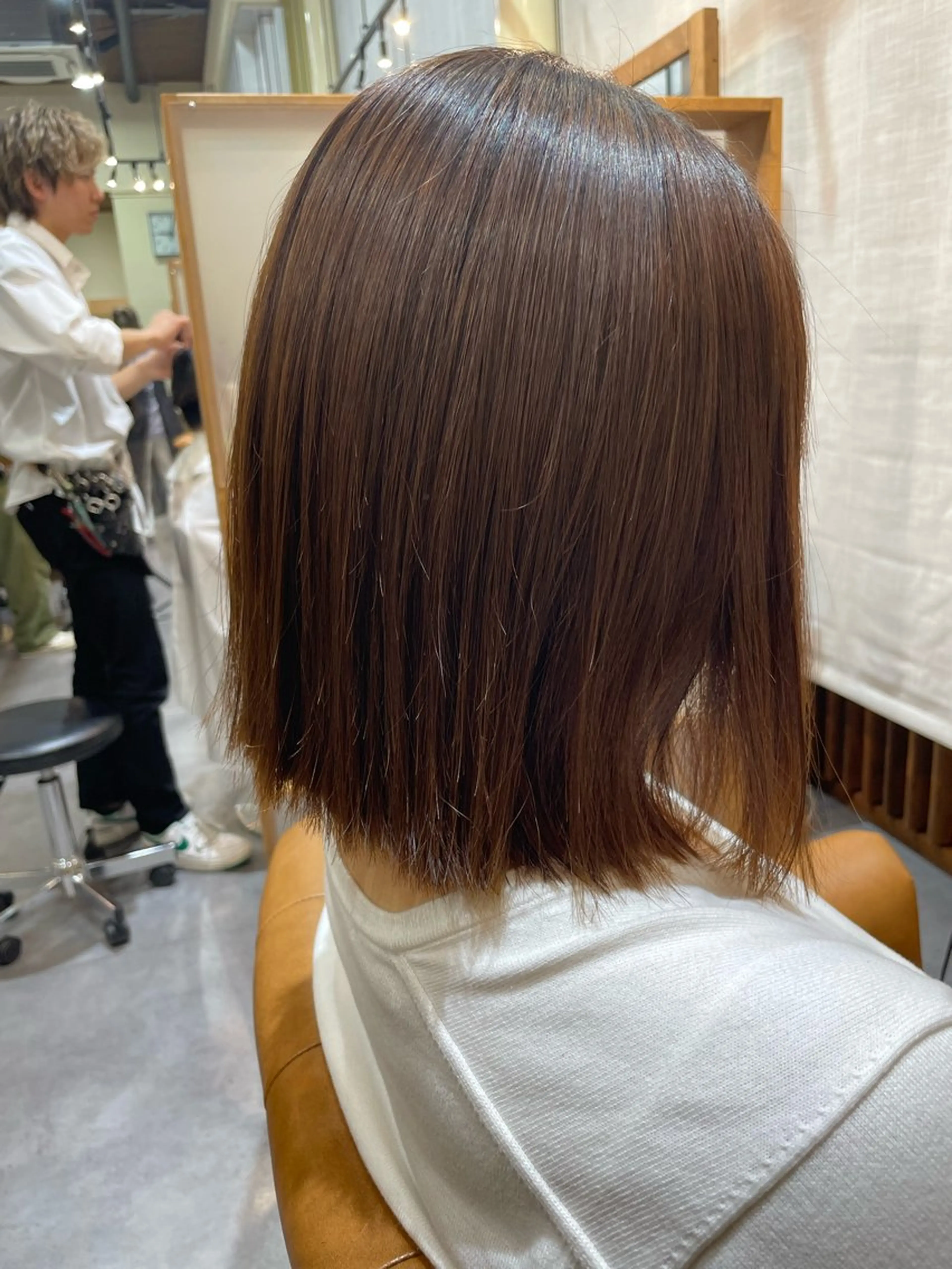 ミディアム ミディアムパーマ 井上 萌のヘアスタイル