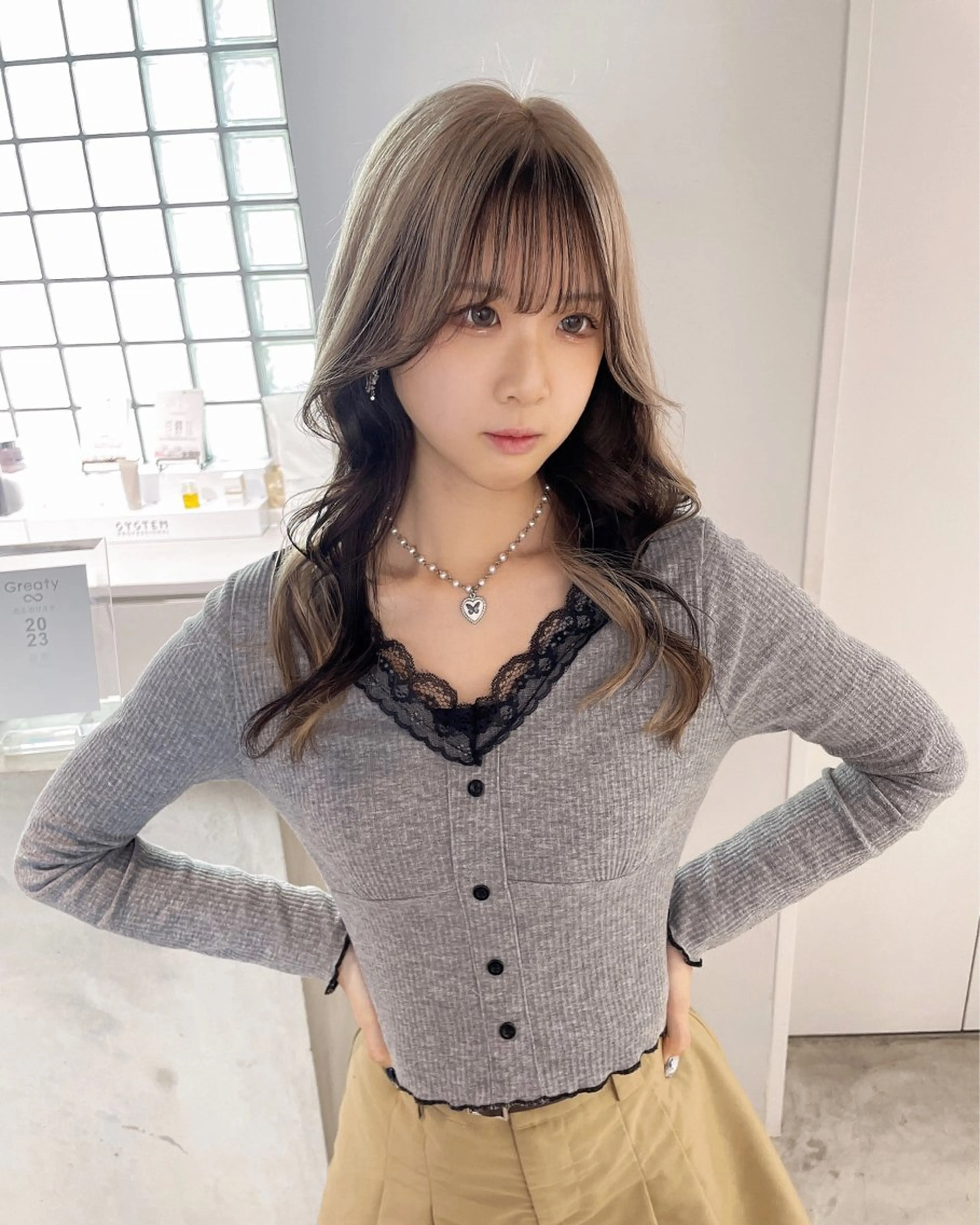 セミロング カラー ヘアカラー 心斎橋/ブリーチ minamiのヘアスタイル