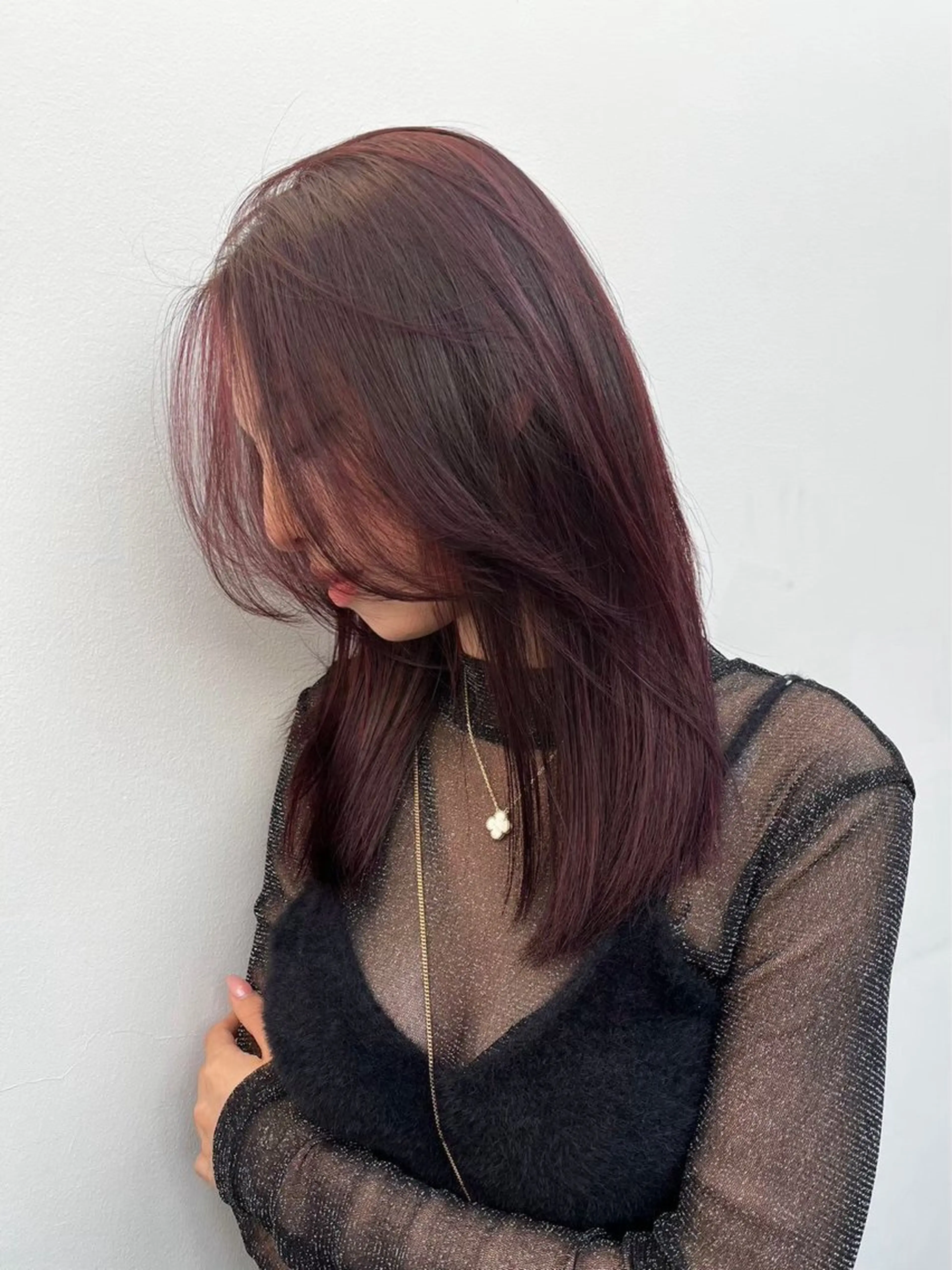 セミロング カラー *♪ひなた ⋆カットモデル募集のヘアスタイル