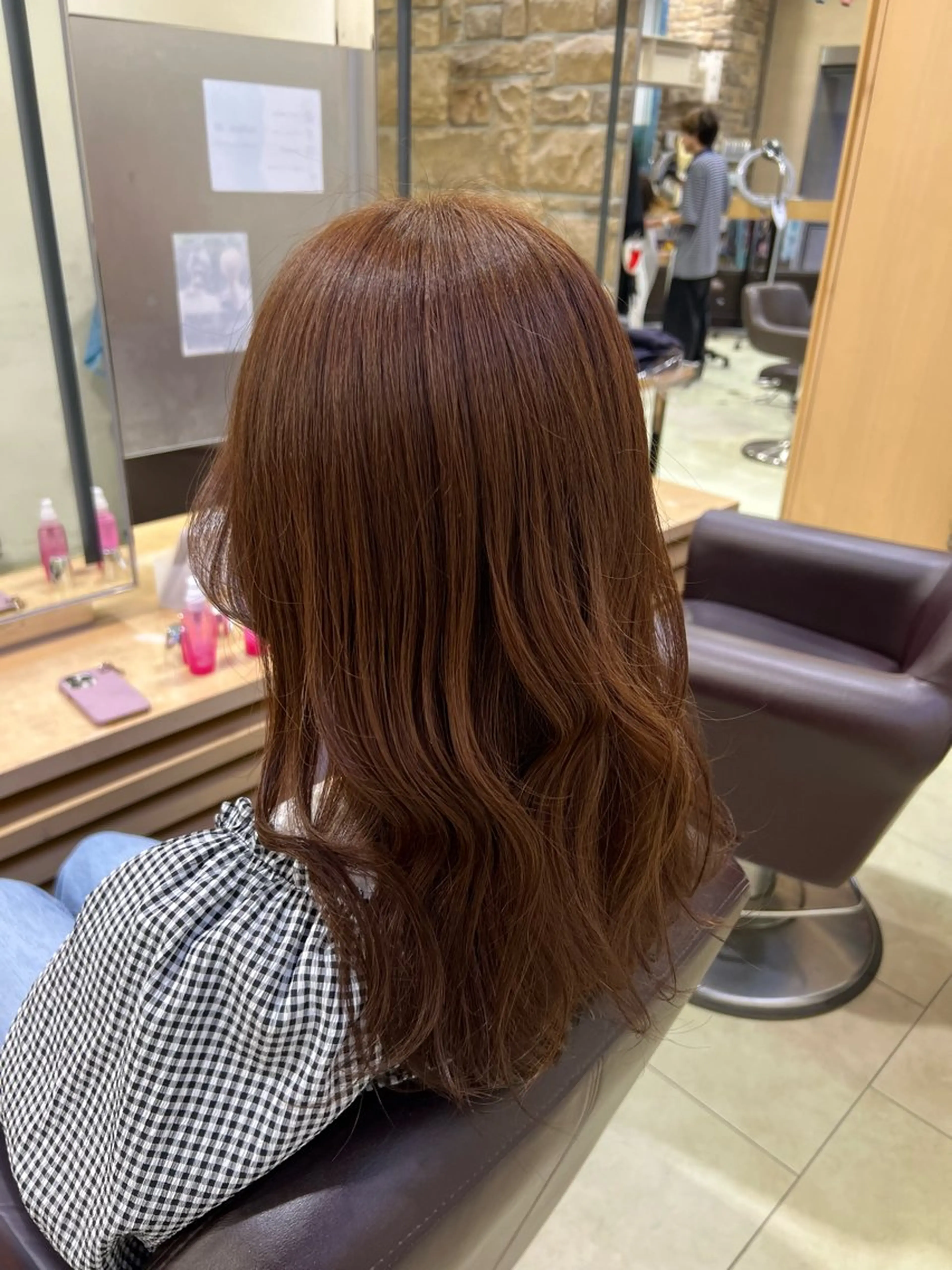 ロング カラー ブラウンカラー 韓国ヘアダウンパーマ シャドウパーマ/航太のヘアスタイル