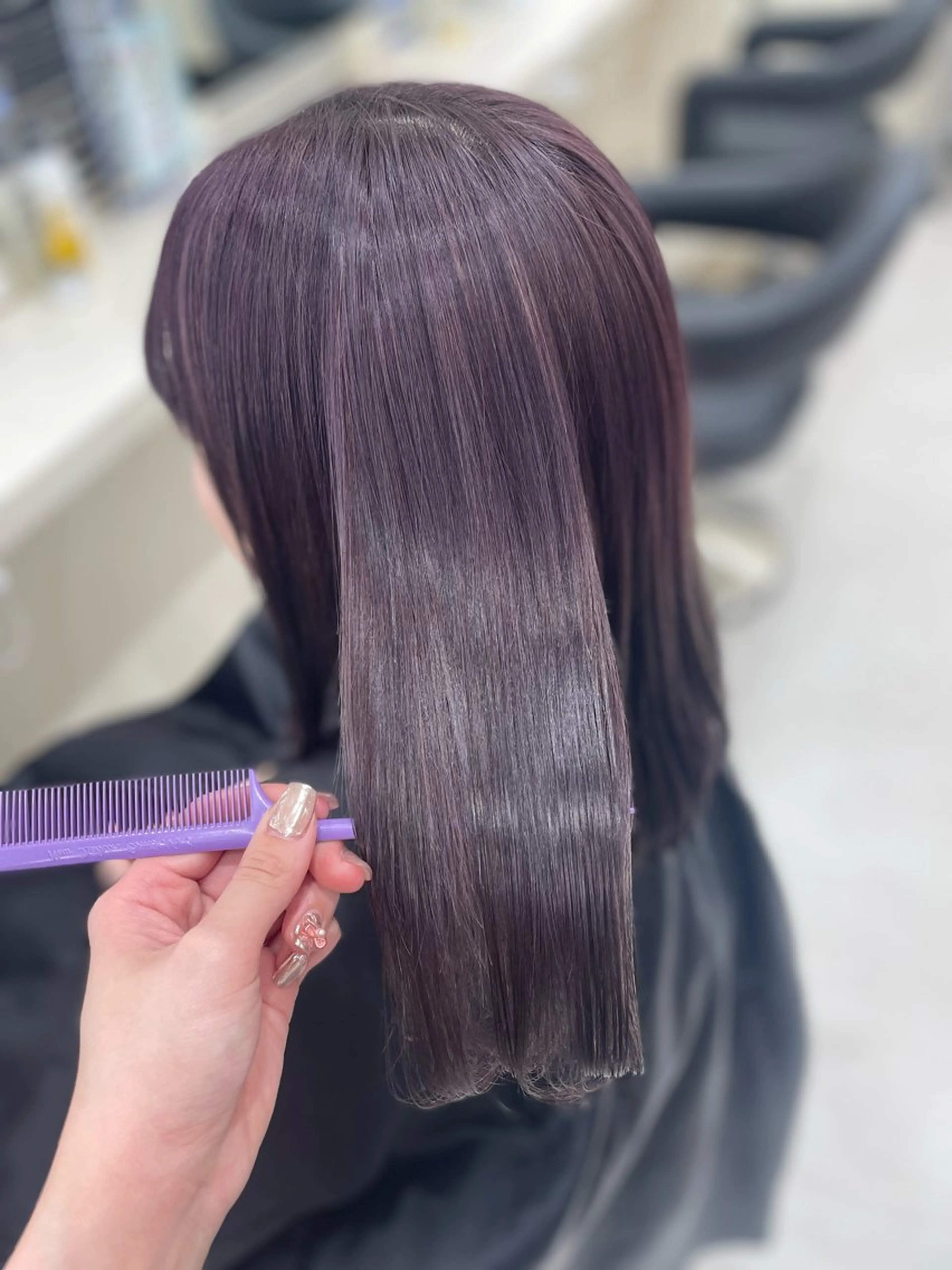 セミロング ヘアカラー 🎀淡めモテカラー WAKANA🎀のヘアスタイル