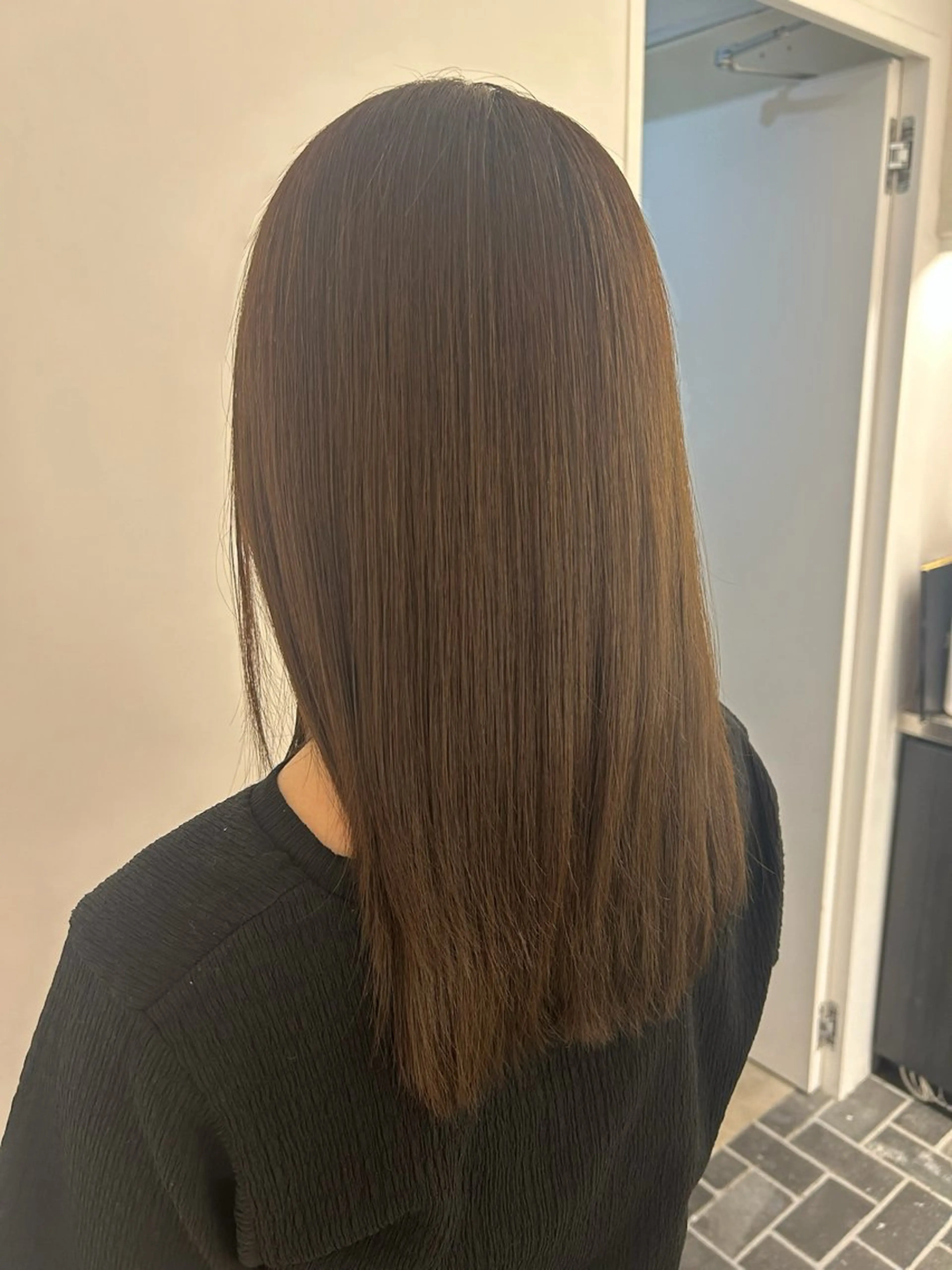 カラー ベージュカラー オリーブベージュ UNBIRTHDAY ゆづみのヘアスタイル