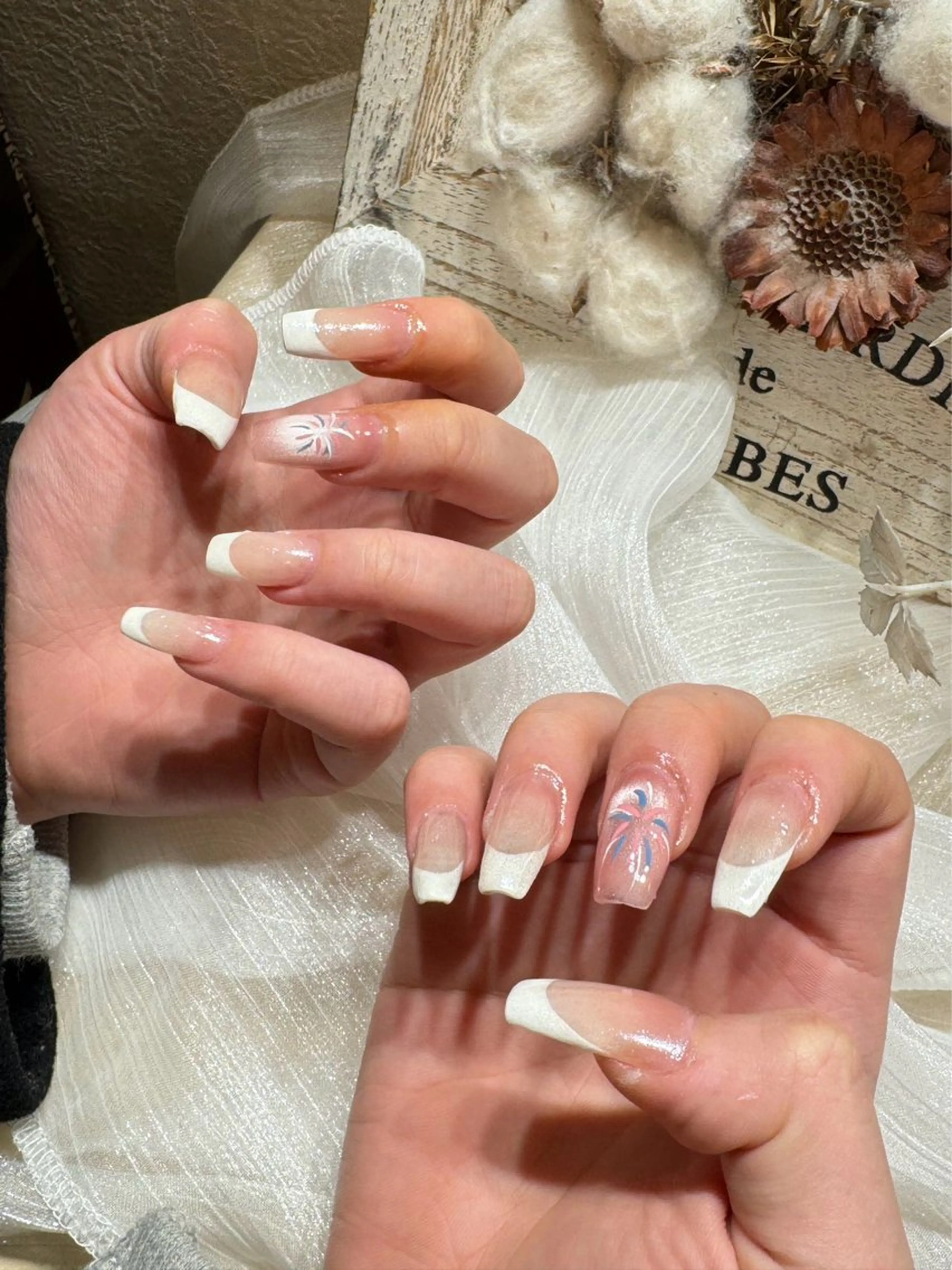 ネイル アートネイル フットネイル フレンチネイル ジェルネイル ハート My nail所属・babarla Nailのネイルデザイン