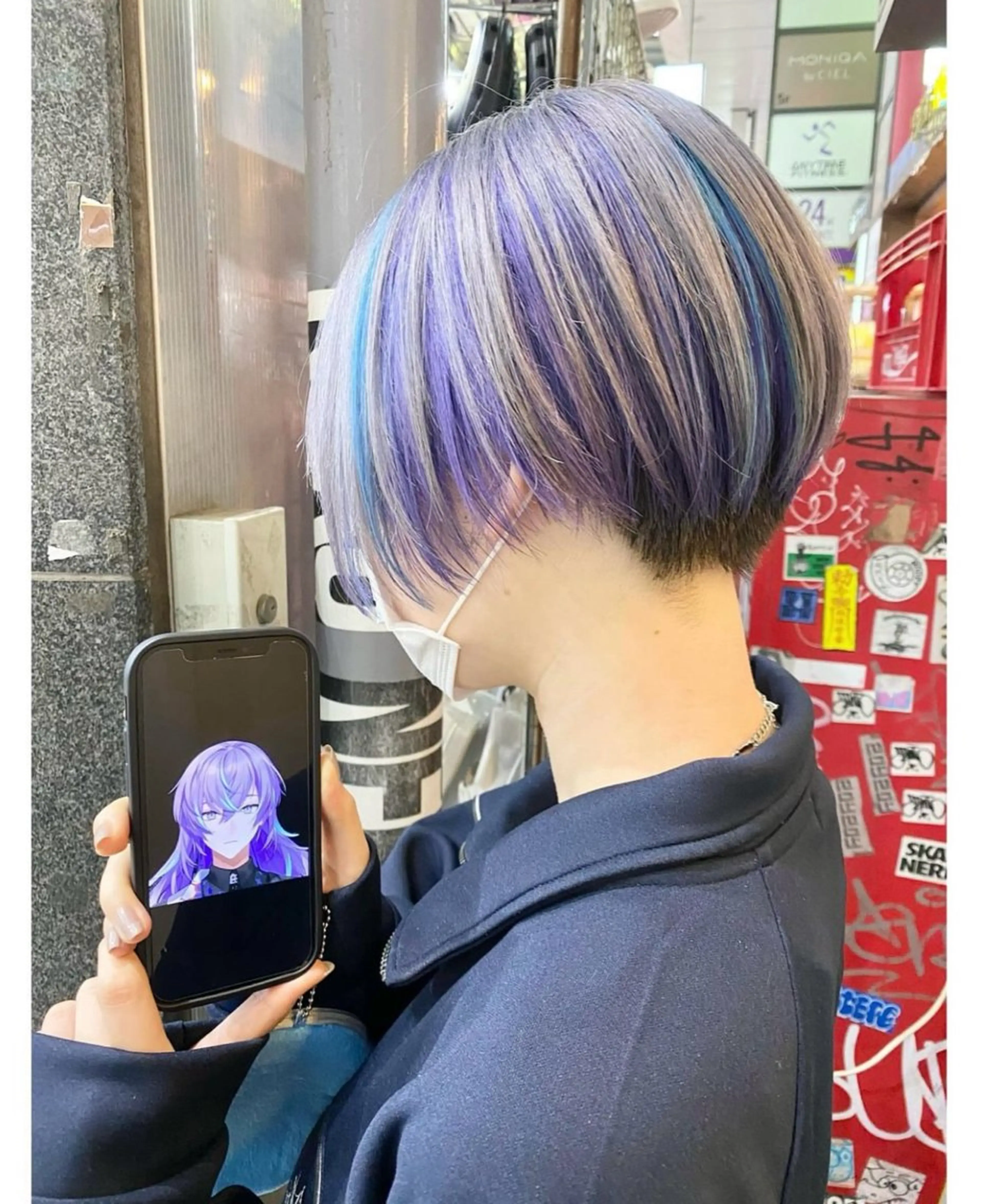 ショート カラー ヘアカラー GARU-ガル-所属・TSUNO🦖 派手髪/オタク美容師のヘアスタイル