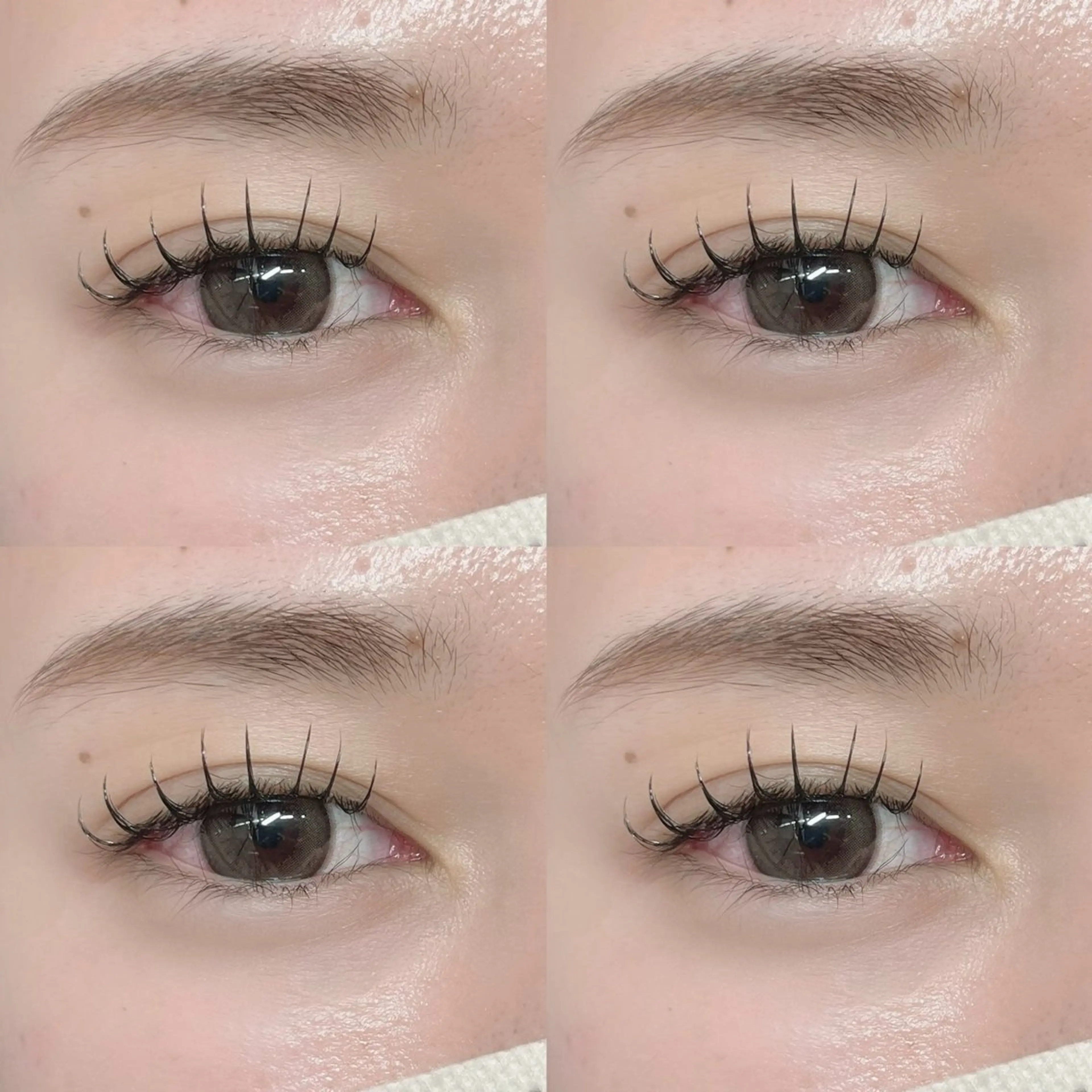 マツエク・マツパ バインドロック 束感まつ毛 フラットラッシュ パリジェンヌラッシュリフト 一重×まつ毛パーマ WOLTOKYO渋谷 💎yu-kiのマツエク・マツパデザイン
