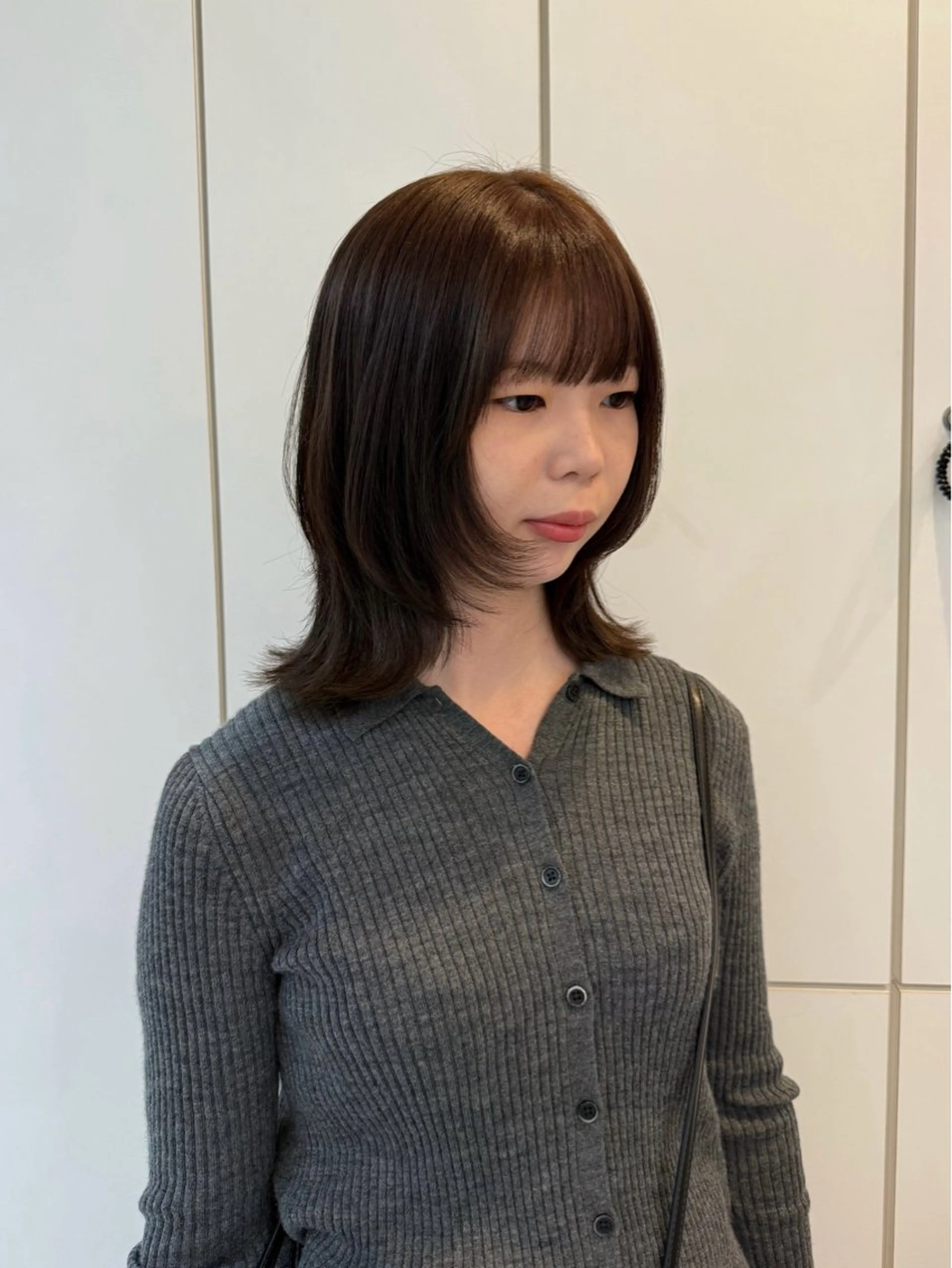 ミディアム カラー カット ヘアカラー neneka レイヤーカット🍀のヘアスタイル