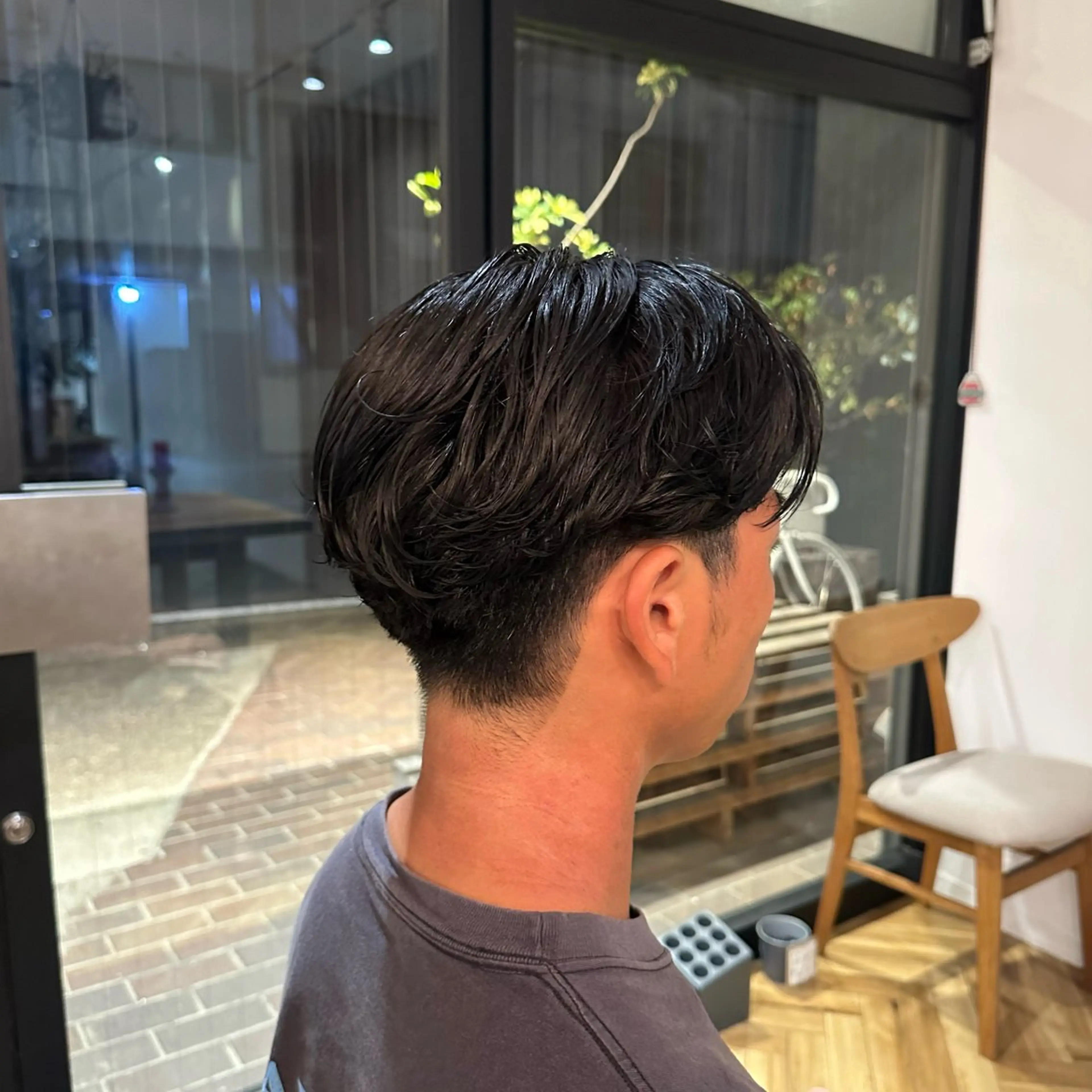 パーマ ヘアアレンジ メンズ メンズパーマ ニュアンスパーマ 飯島 美海のヘアスタイル