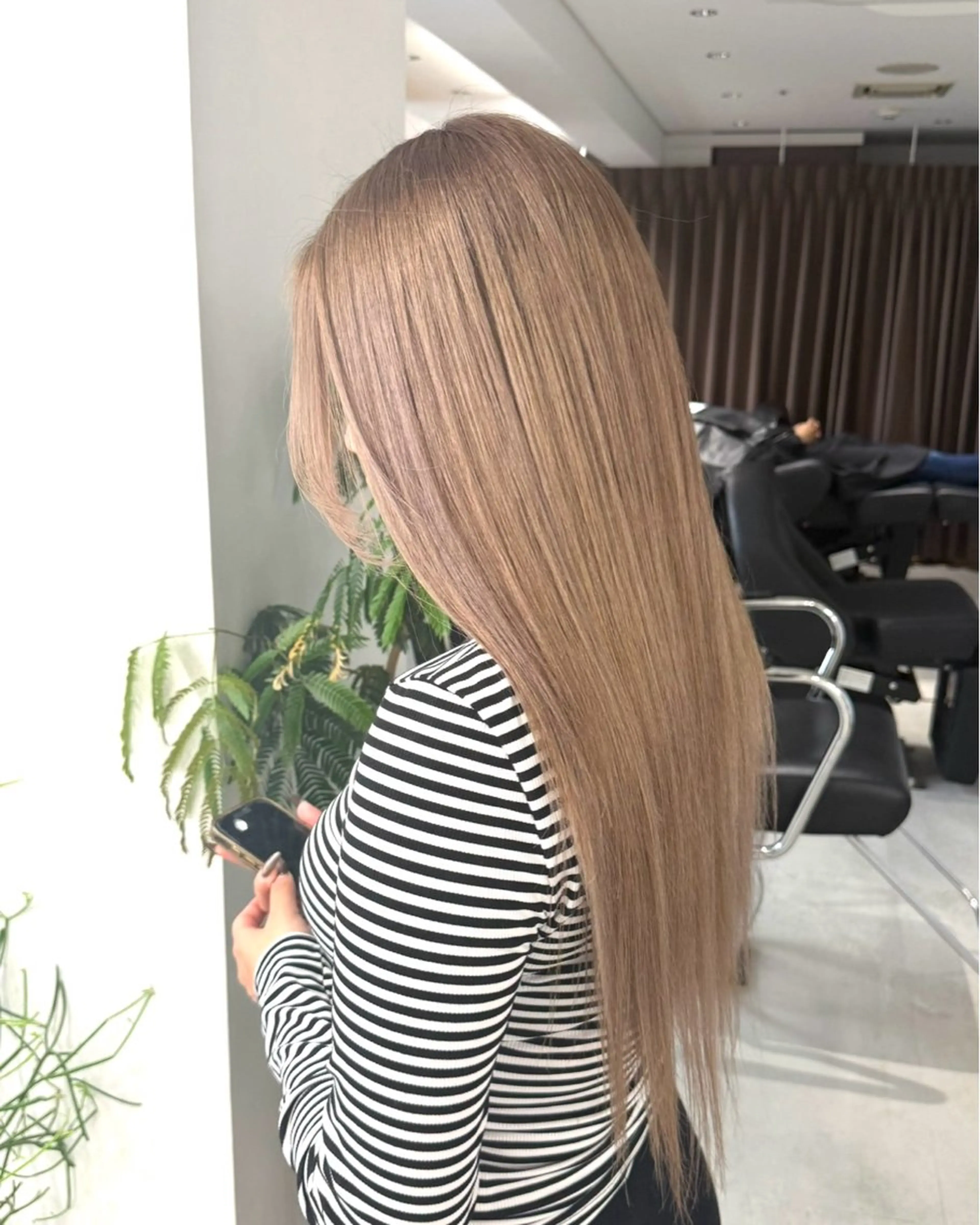 ロング ヘアカラー yuna/透明感 カラー/エクステのヘアスタイル