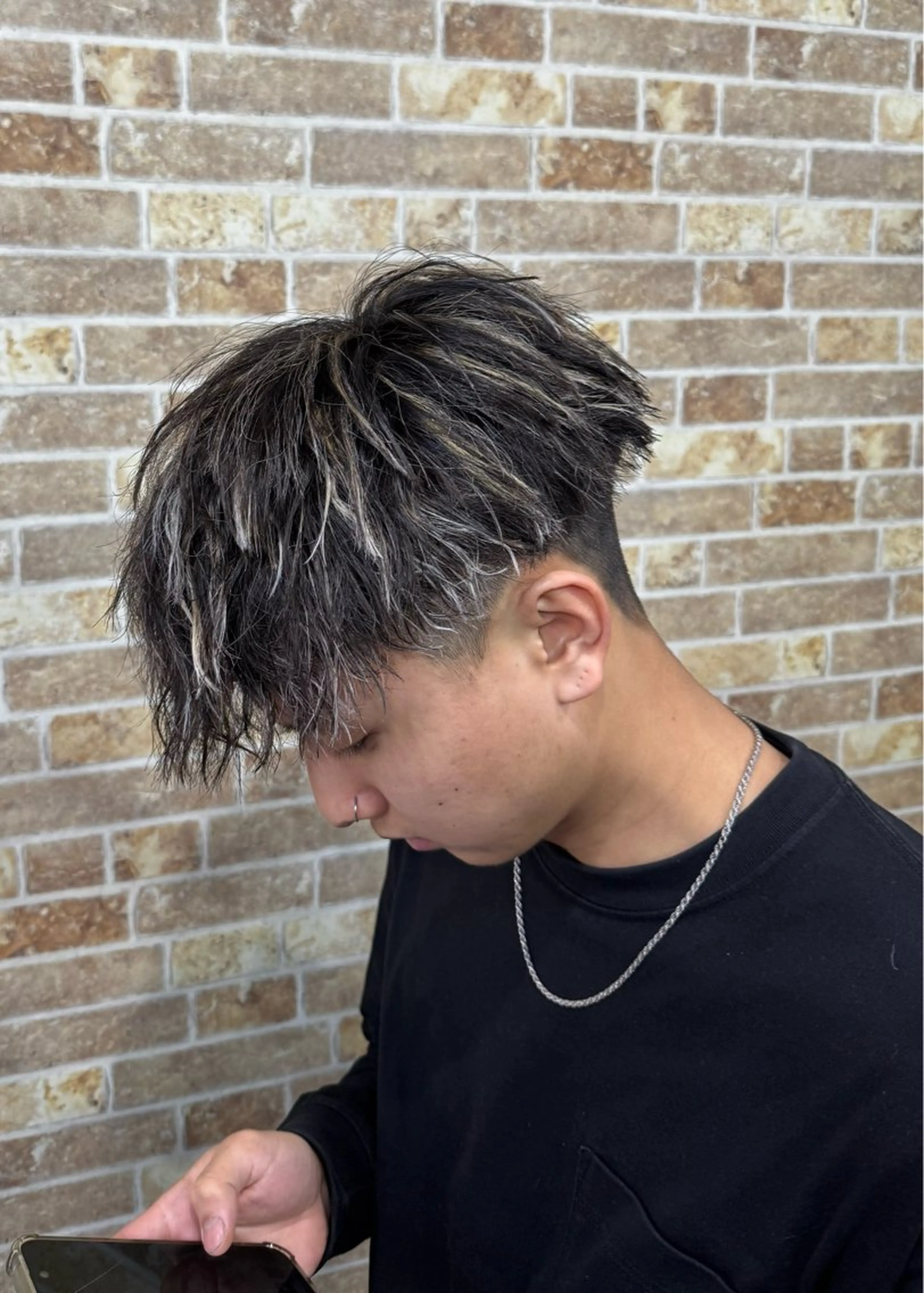 カラー パーマ メンズ カット ヘアカラー パーマ トリートメント ヘアセット 👑メンズパーマの 天才店長望月👑のヘアスタイル