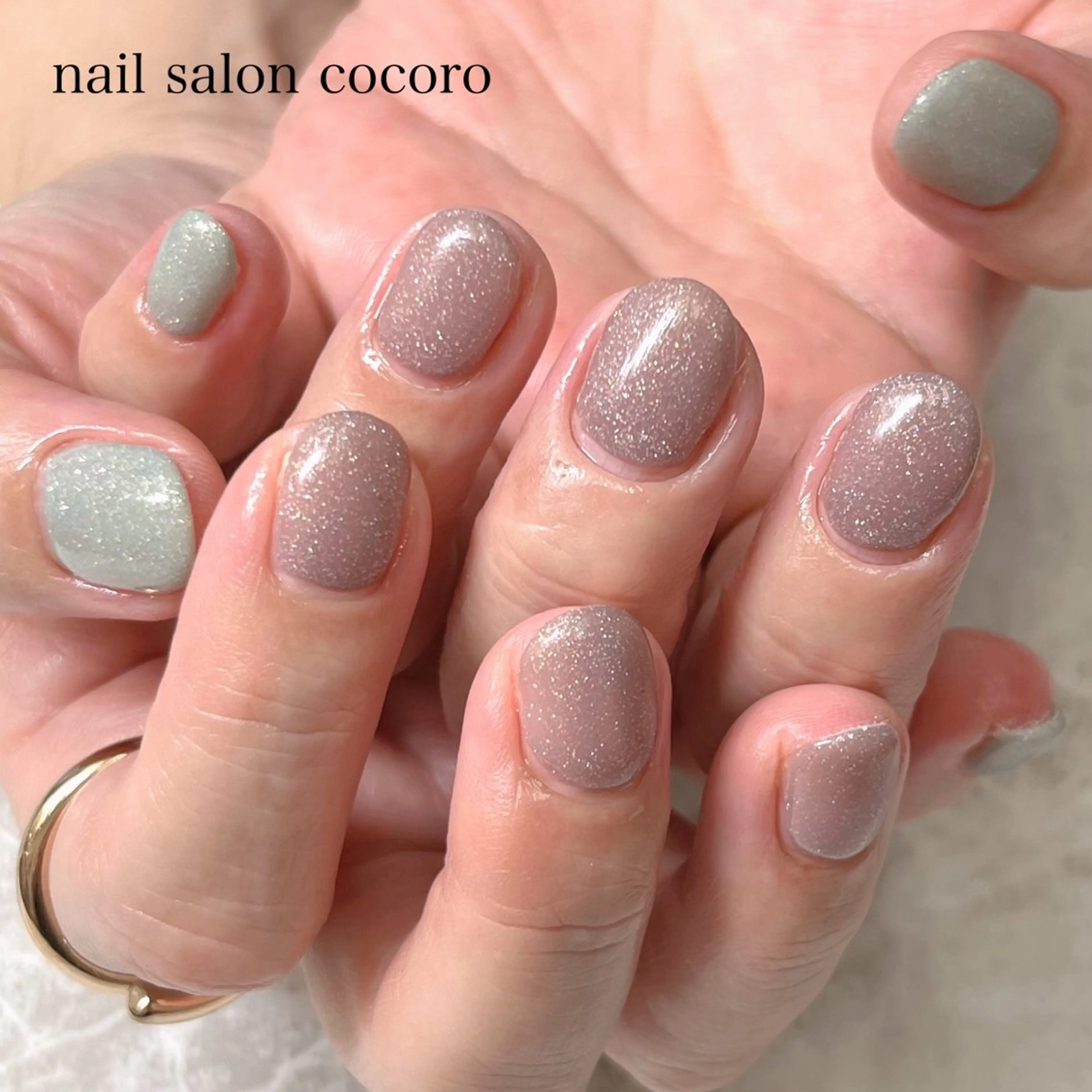 ハンドネイル💅ワンカラー🩵オフ有り🖌カラー約40色✨の写真