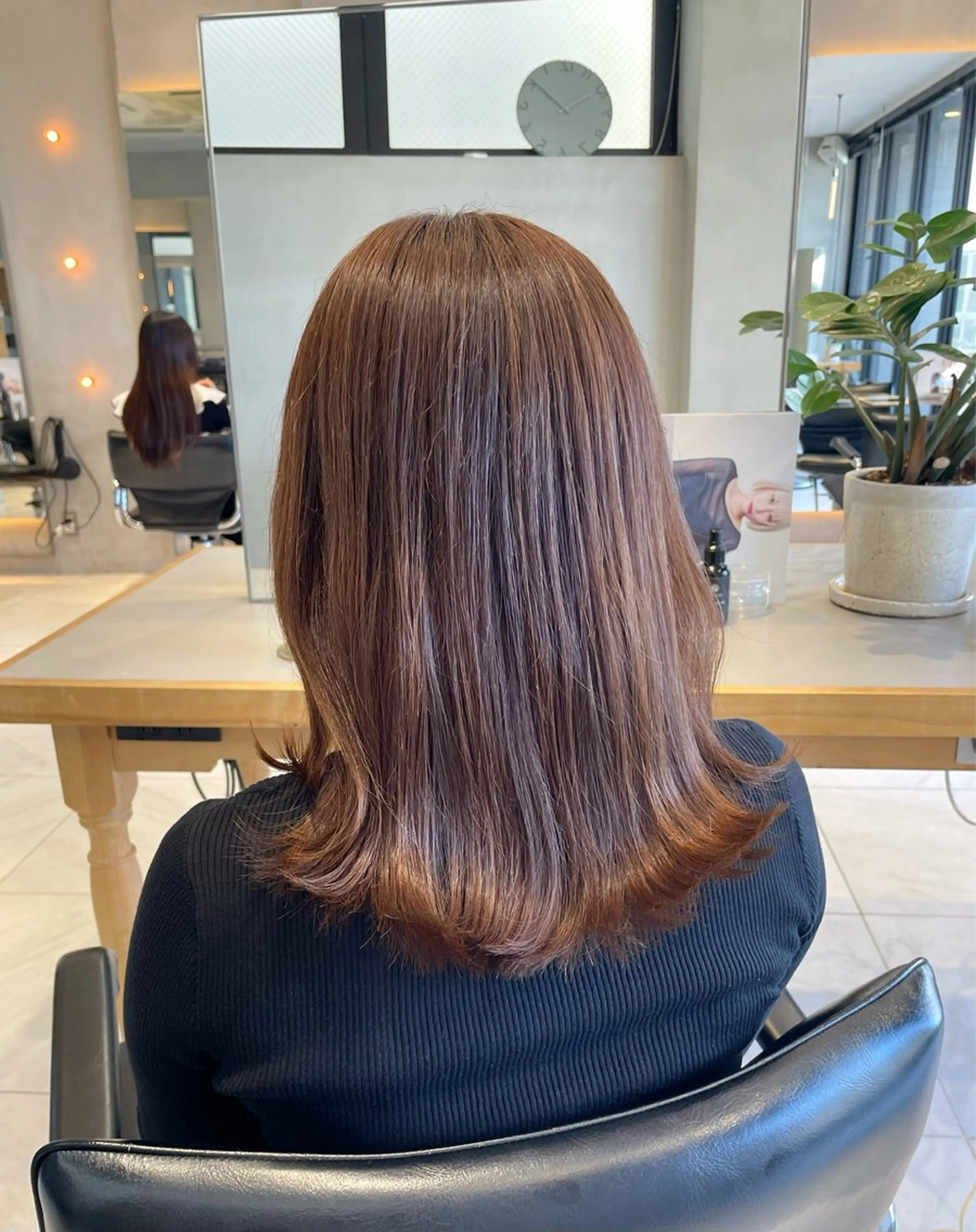 ミディアム カラー ヘアアレンジ 艶髪/レイヤーカット 🐣misakiのヘアスタイル