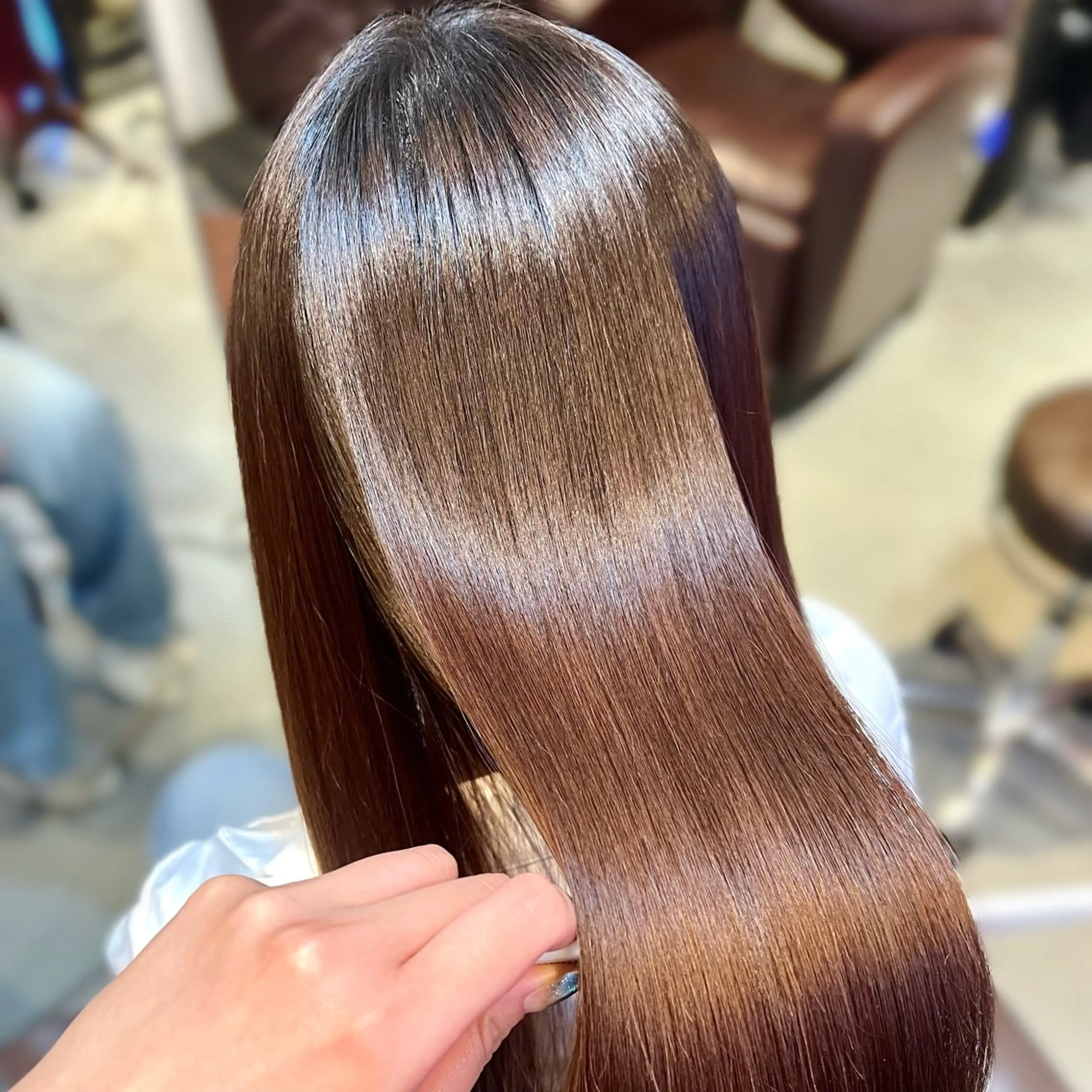 ロング カラー 縮毛矯正 💎艶髪特化💎 ちば　ちなみのヘアスタイル