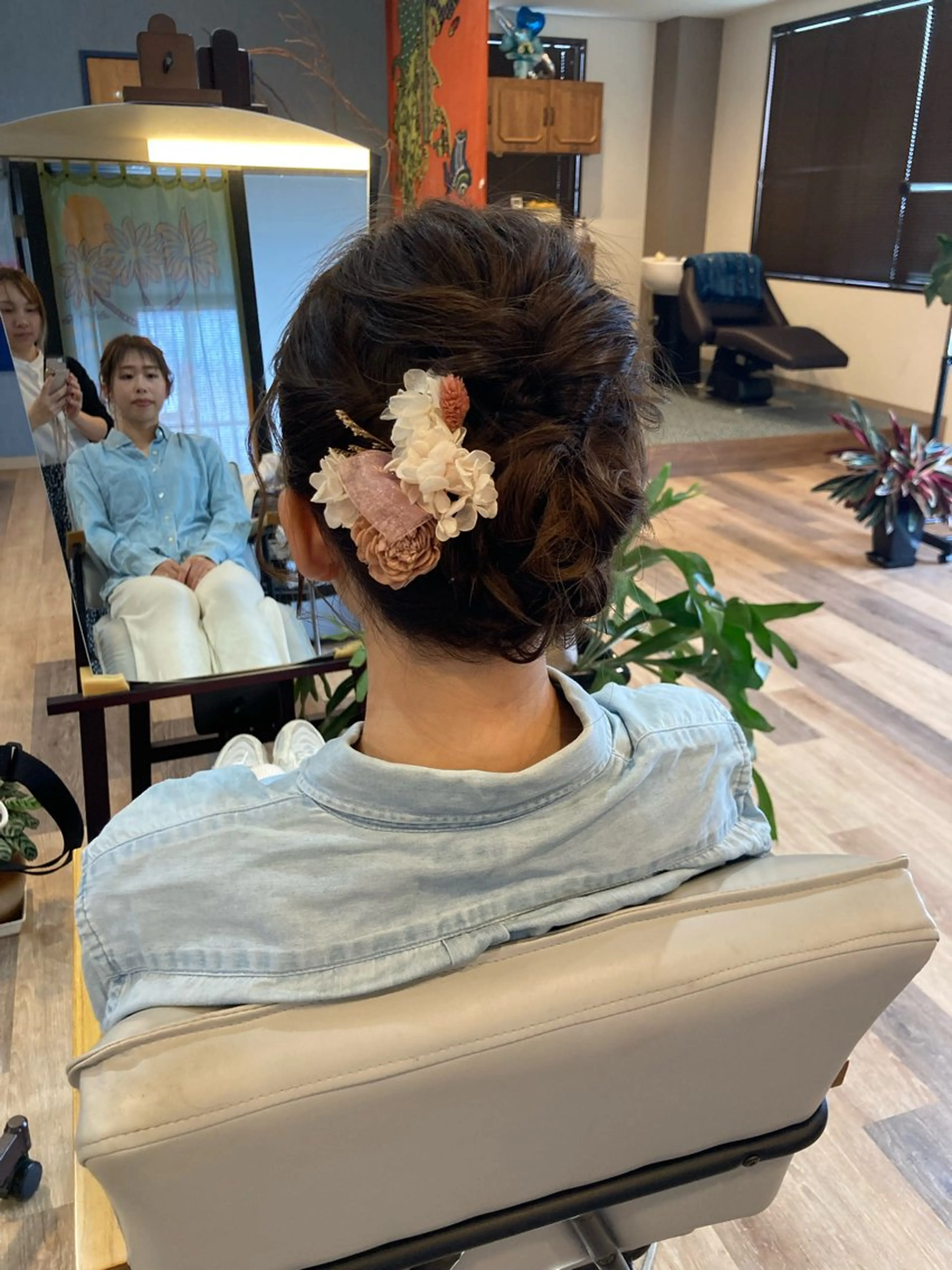 ミディアム ヘアセット 中野 紹江のヘアスタイル